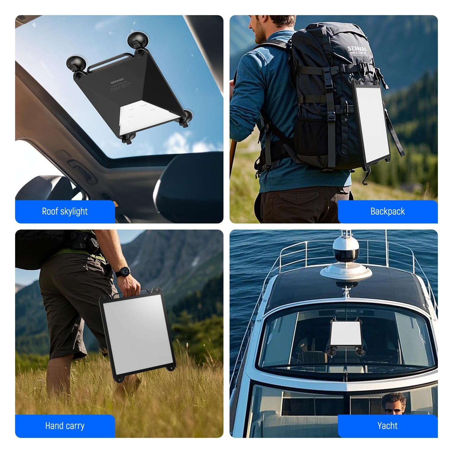 N Suction Cup Mount for Car Compatible with Starlink Mini, 2 in 1 Satellite Mounting Kit & Protective Silicone Case with Strong Suction Cups for Car