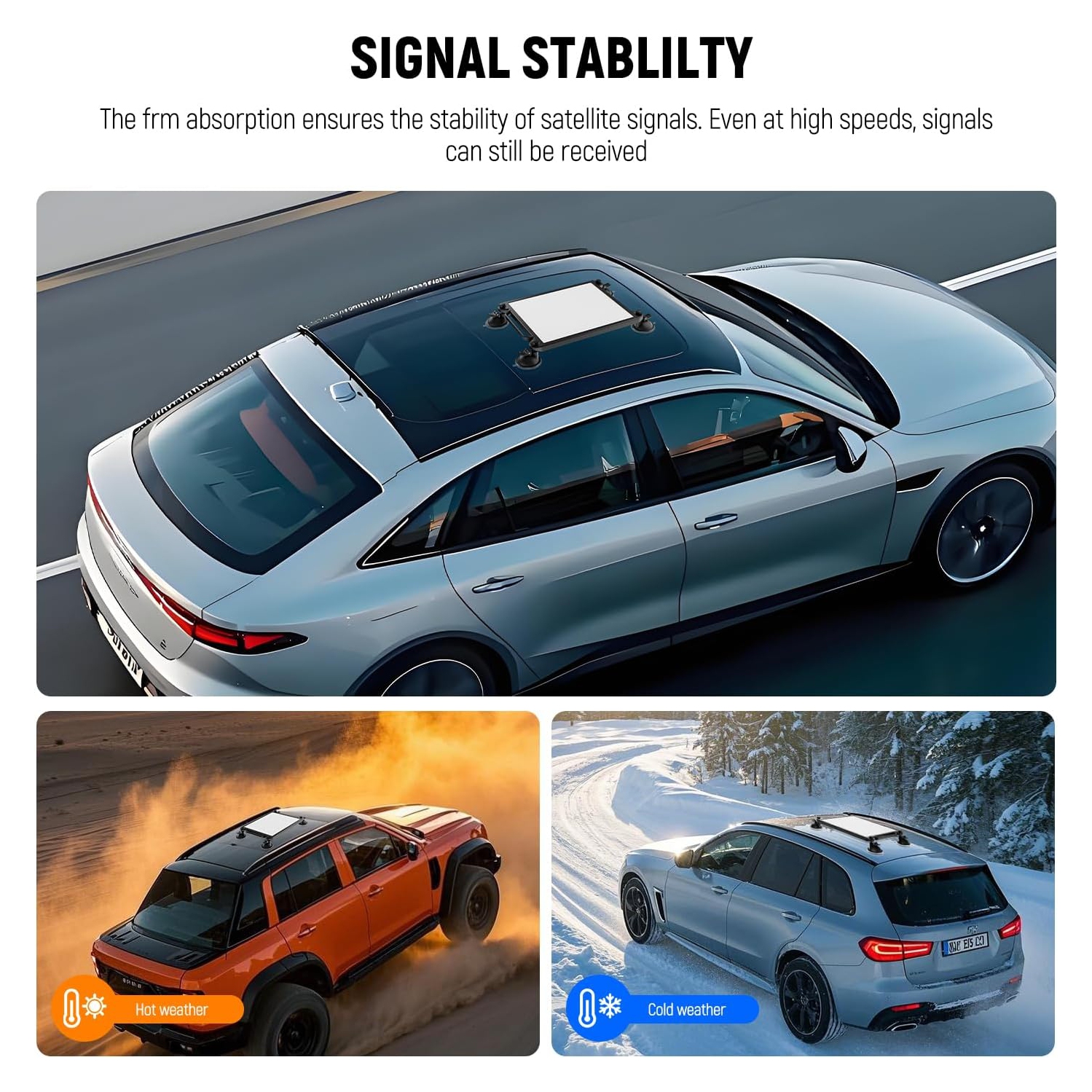 N Suction Cup Mount for Car Compatible with Starlink Mini, 2 in 1 Satellite Mounting Kit & Protective Silicone Case with Strong Suction Cups for Car