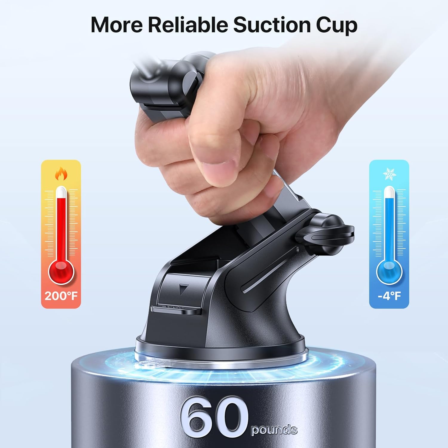 M Phone Holders for Your Car, Multifunctional Car Phone Holder with Suction Cup Base, Hands Free Universal Cell Phone Car Mount, Automobile Phone