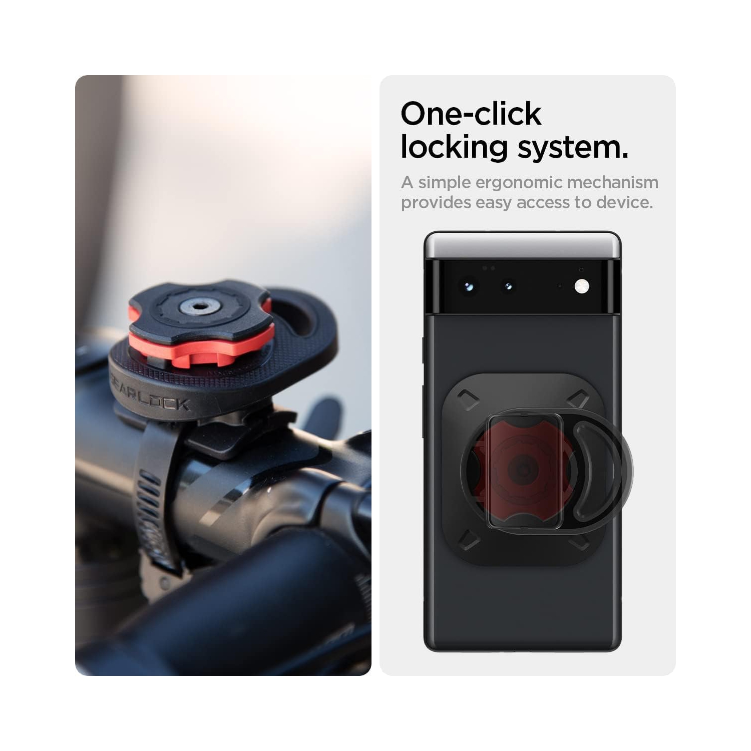 S Life Gearlock Stem Bike Mount with Aerodynamic Design and Simple, Secure Mount Solution with one-Handed use for The Best Cycling Performance and