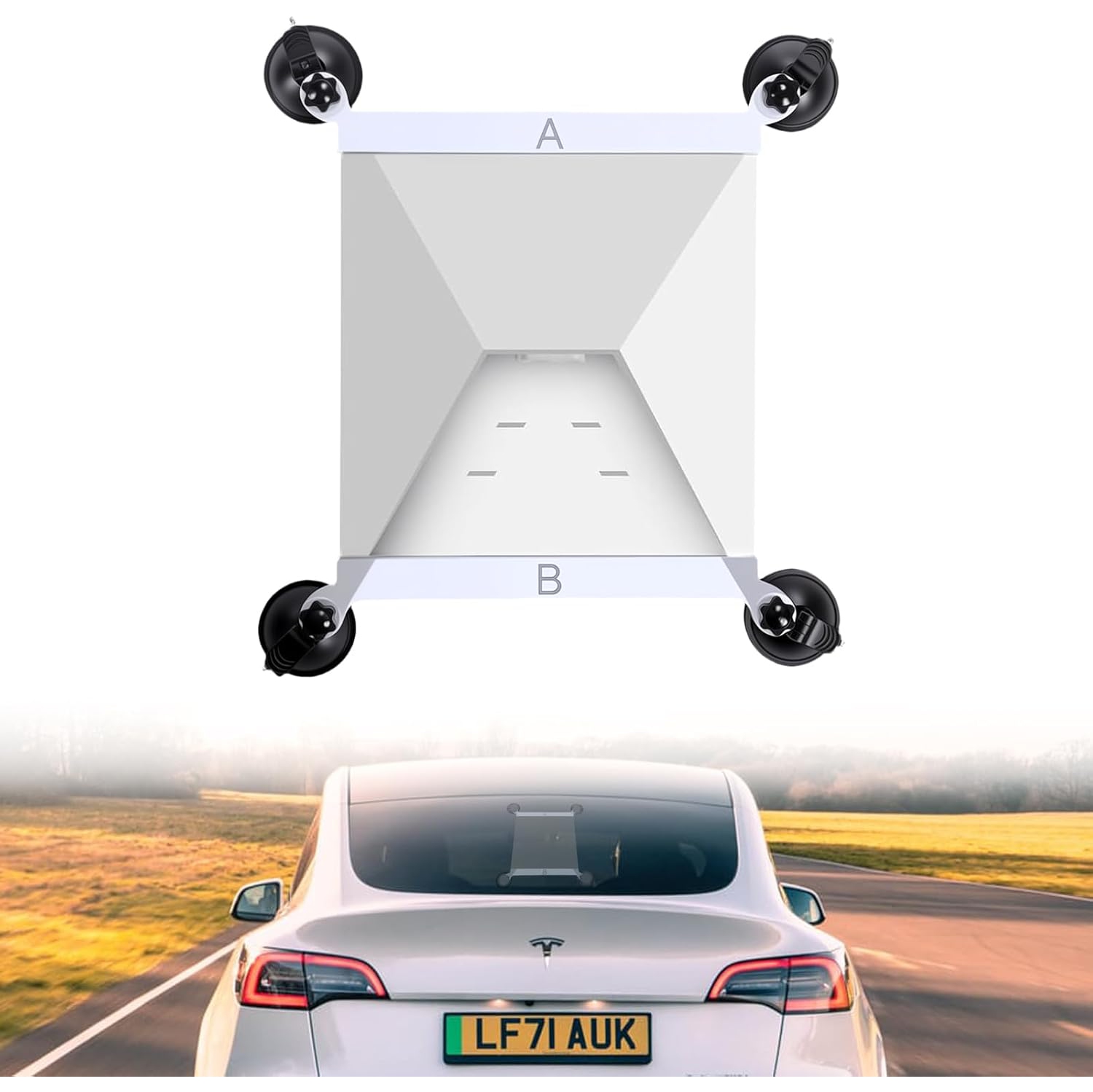 d Starlink Mini Mount - Suction Cup Car Mount for Star Link Mini Accessories Mounting Kit for Vehicle Windows and Sunroofs Starlink Mini Roof Holder