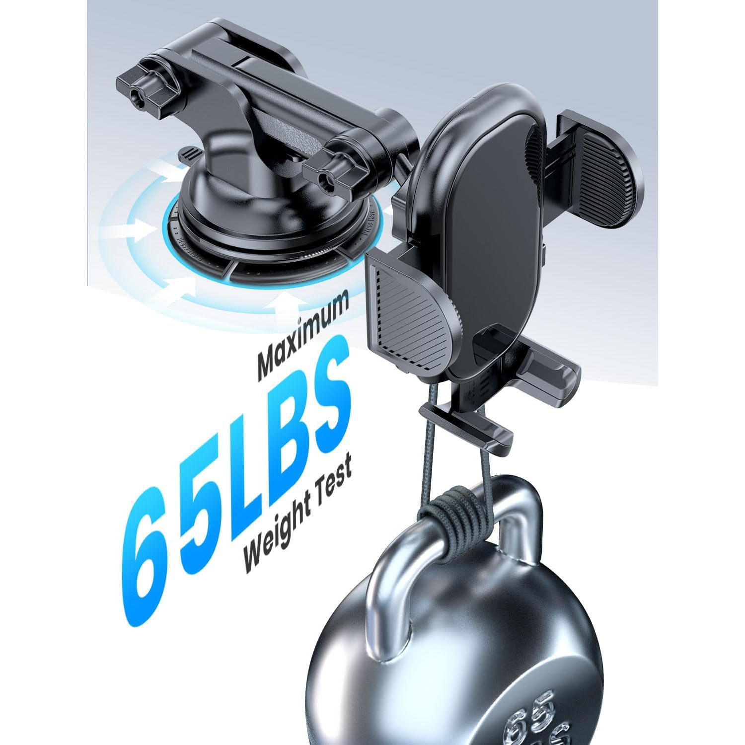 e Dashboard Pad Mounting Disk for Suction Cup Car Mount Holder, Flexible Strong Adhesive Plate Disc for Dash [Diameter: 3.1] [1-Pack]