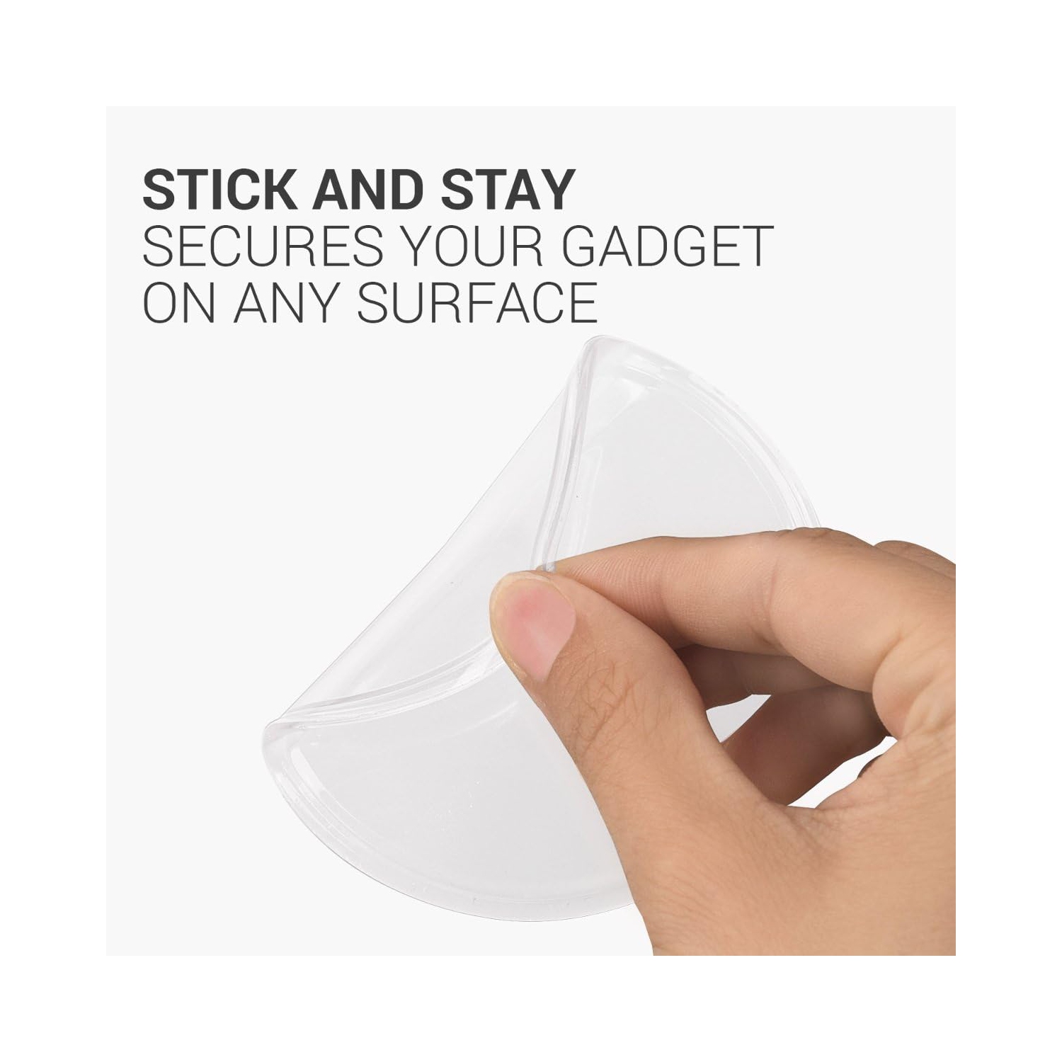 k Silicone Gel Dash Pad - Anti-Slip Car Dashboard Sticky Mat Phone Mount for Smartphone, GPS, Keys, Glasses - Clear