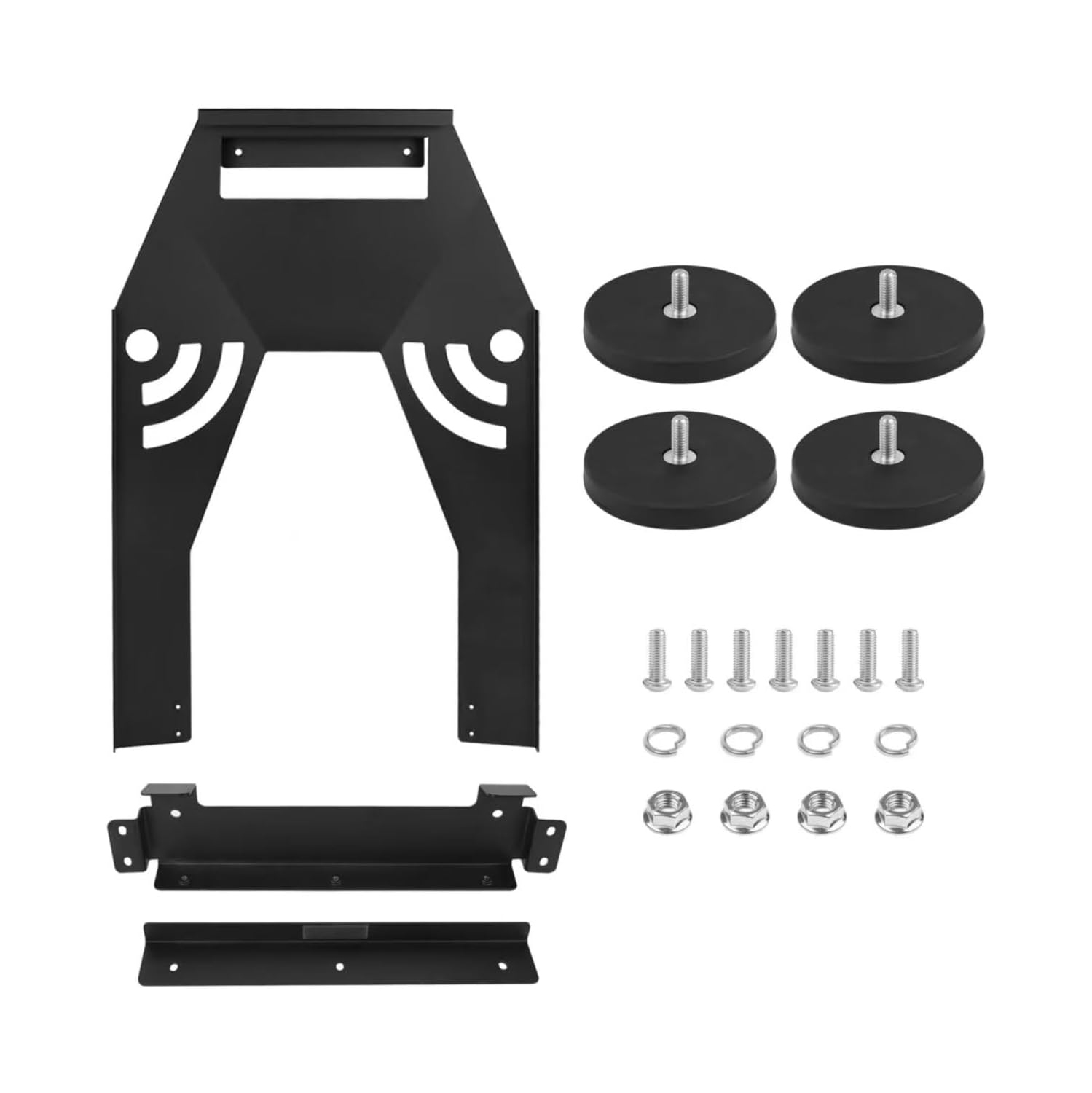 N Starlink Gen 3 Flat Roof Mount Kit, Starlink Standard Dish Magnetic Quick Release Roof Mount Kit for RV, Vans, Boat, Truck(Black)