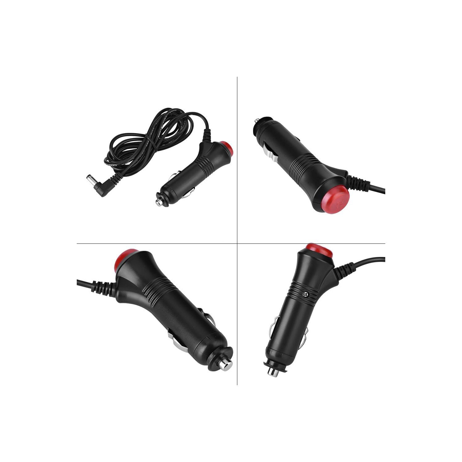 Car Cigarette Lighter DC 12V 5.5 x 2.1mm Plug Adapter Cable Cord w/Switch