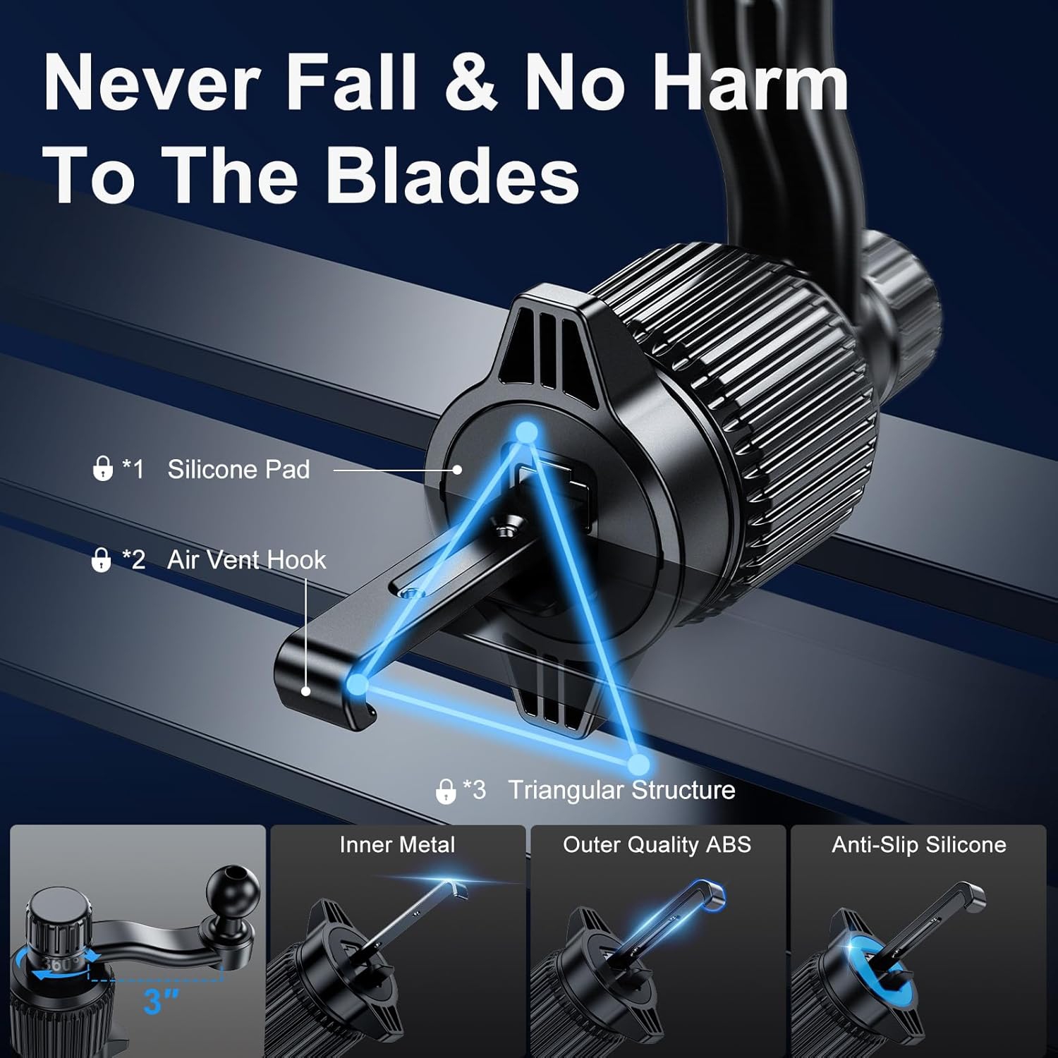 x Z Fold 4 Car Mount with Long Arm, Gravity Fold 4 Car Mount, [Thick Case Friendly] Cell Phone Holder Z Fold 3 Car Mount for Samsung Galaxy Z Fold 5