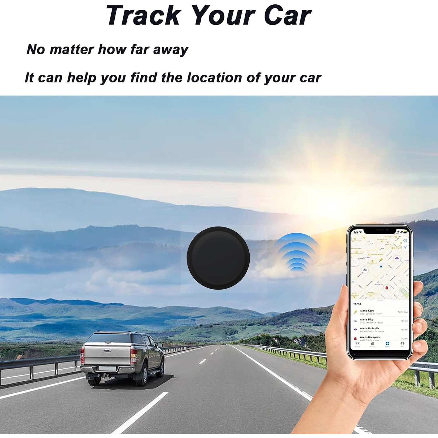 T 2-Pack Case for Apple Airtag Holder Cover Airtag Sticker Stick on Adhesive Mount Silicone for Tv Remote Car Phone