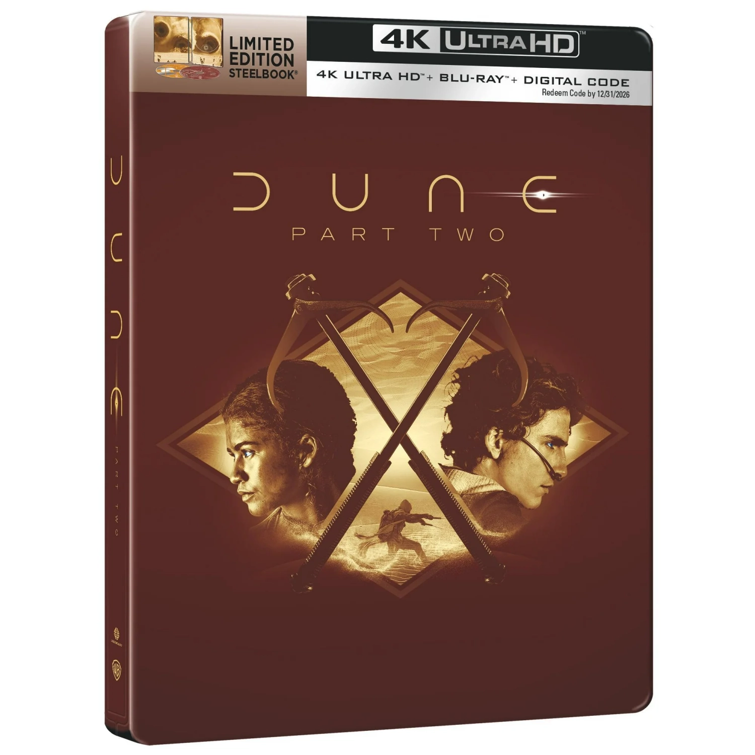 Dune: Part Two [Steelbook] [4K Ultra HD + Blu-ray] Variant Cover