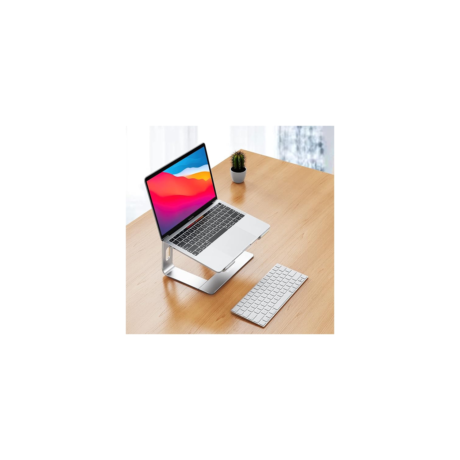 BESIGN LS03 Aluminum Laptop Stand, Ergonomic Detachable Computer Stand, Riser Holder Notebook Stand Compatible with Air, Pro, Dell, HP, Lenovo More