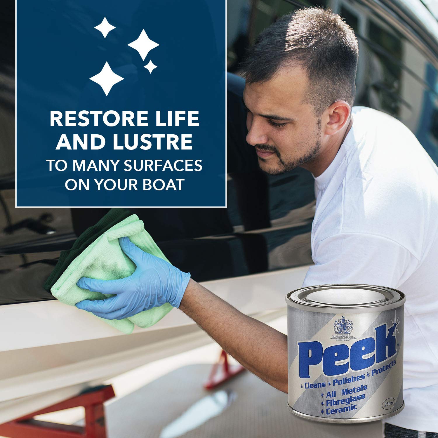 PEEK, 33007 Peek Cream in Cannette 250 mL, bleu