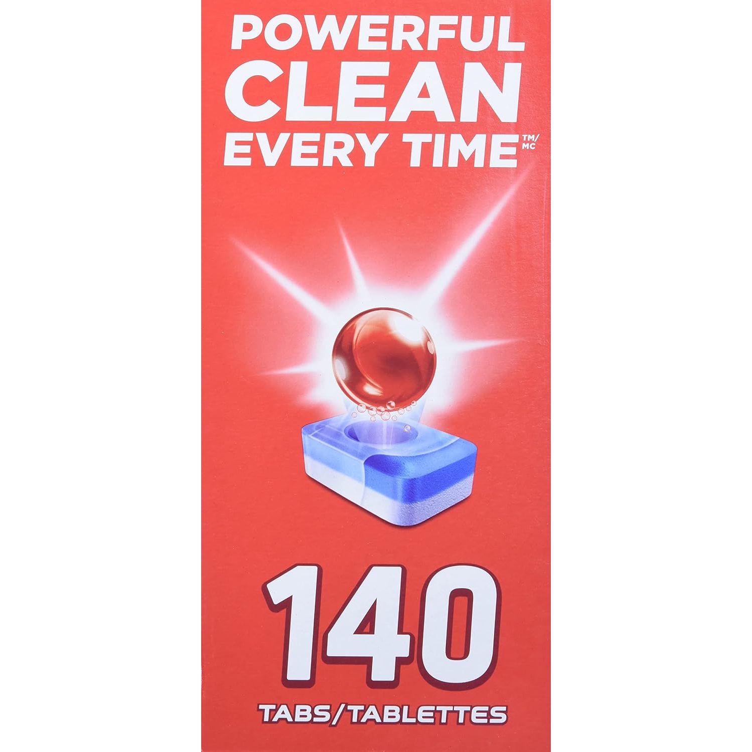 Fini, détergent pour lave-vaisselle tout-en-1 Ultra Powerball avec 140 onglets