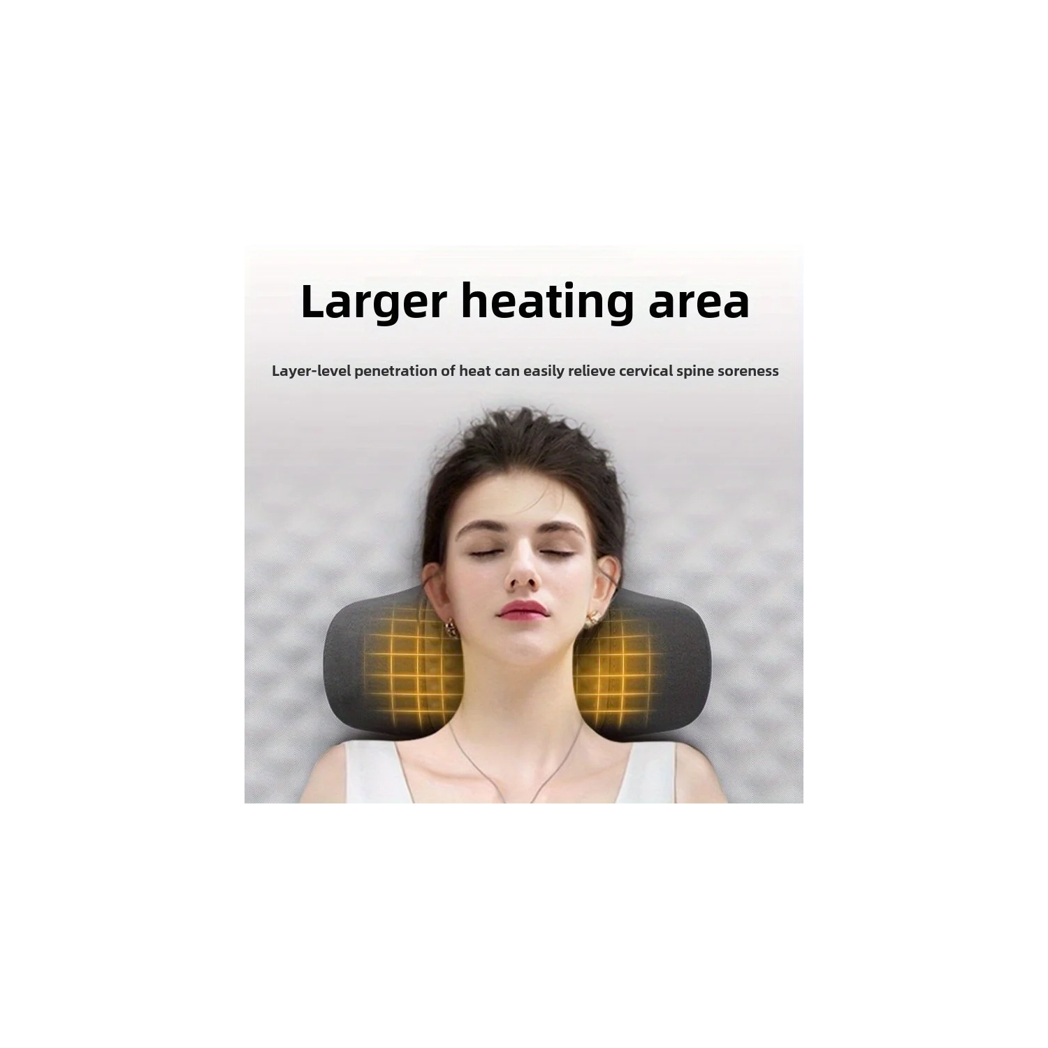 Neck Massage Pillow with Vibration Heating Neck Sleep Pillow 5-point Charging Model - Vibration+heating+built-in Lithium Battery