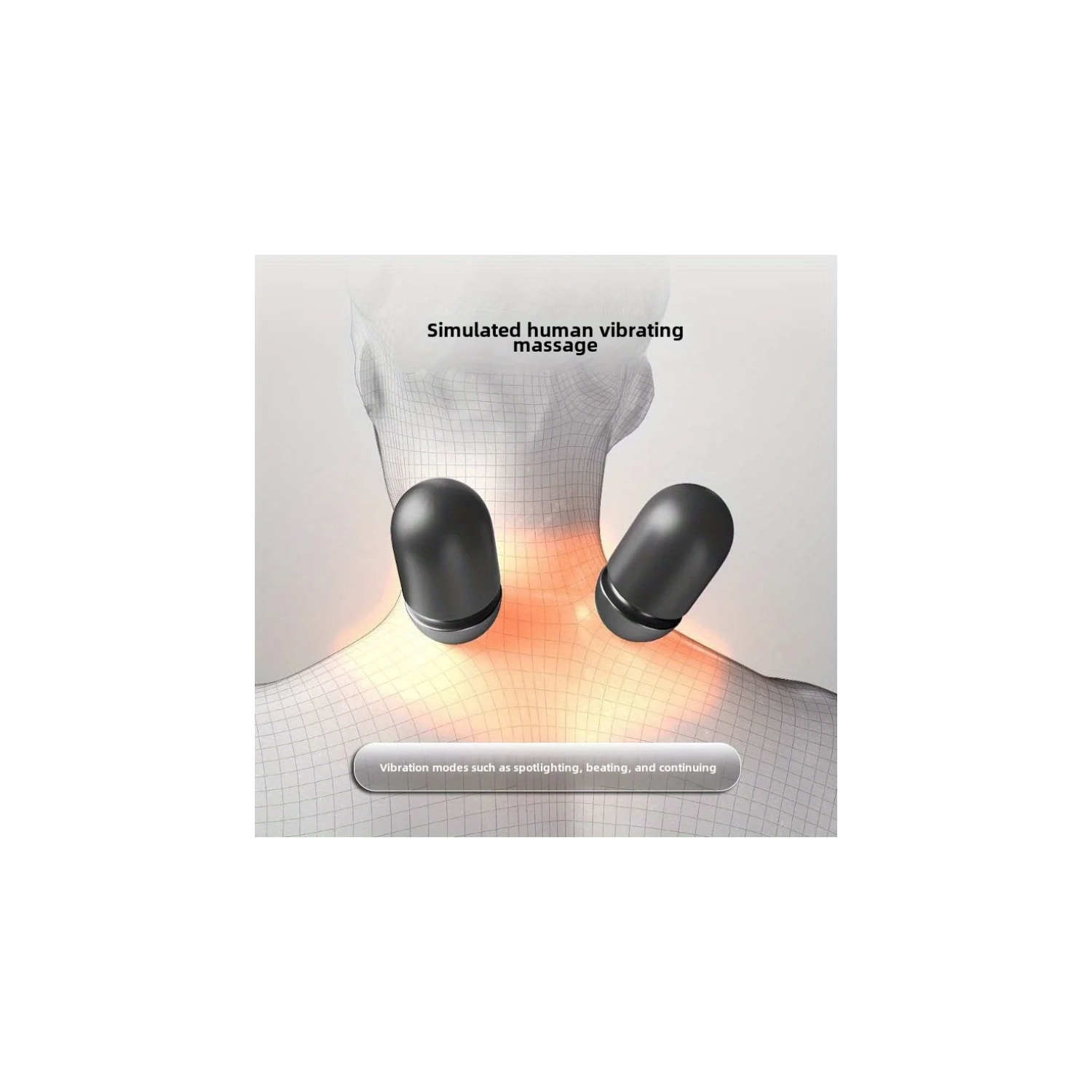 Neck Massage Pillow with Vibration Heating Neck Sleep Pillow 5-point Charging Model - Vibration+heating+built-in Lithium Battery