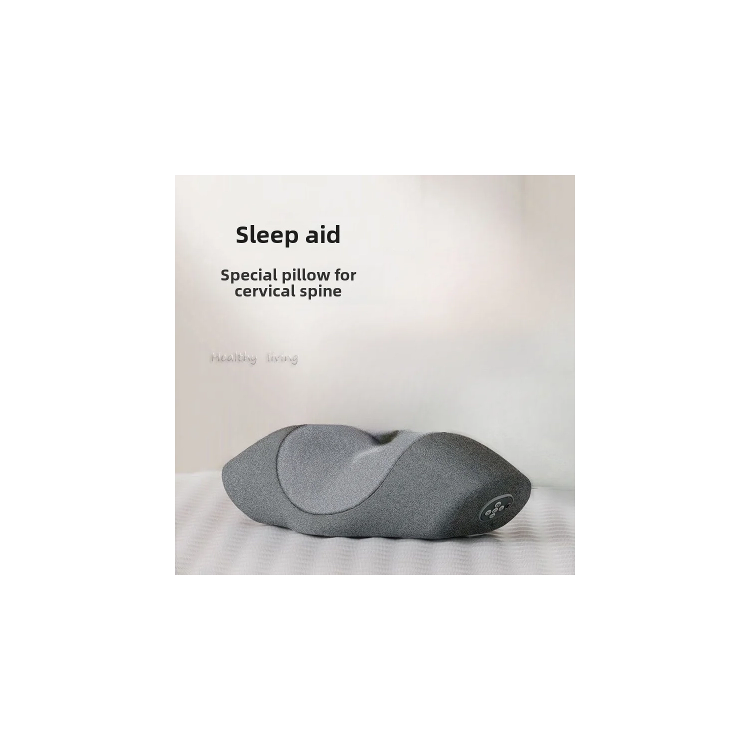 Neck Massage Pillow with Vibration Heating Neck Sleep Pillow 5-point Charging Model - Vibration+heating+built-in Lithium Battery