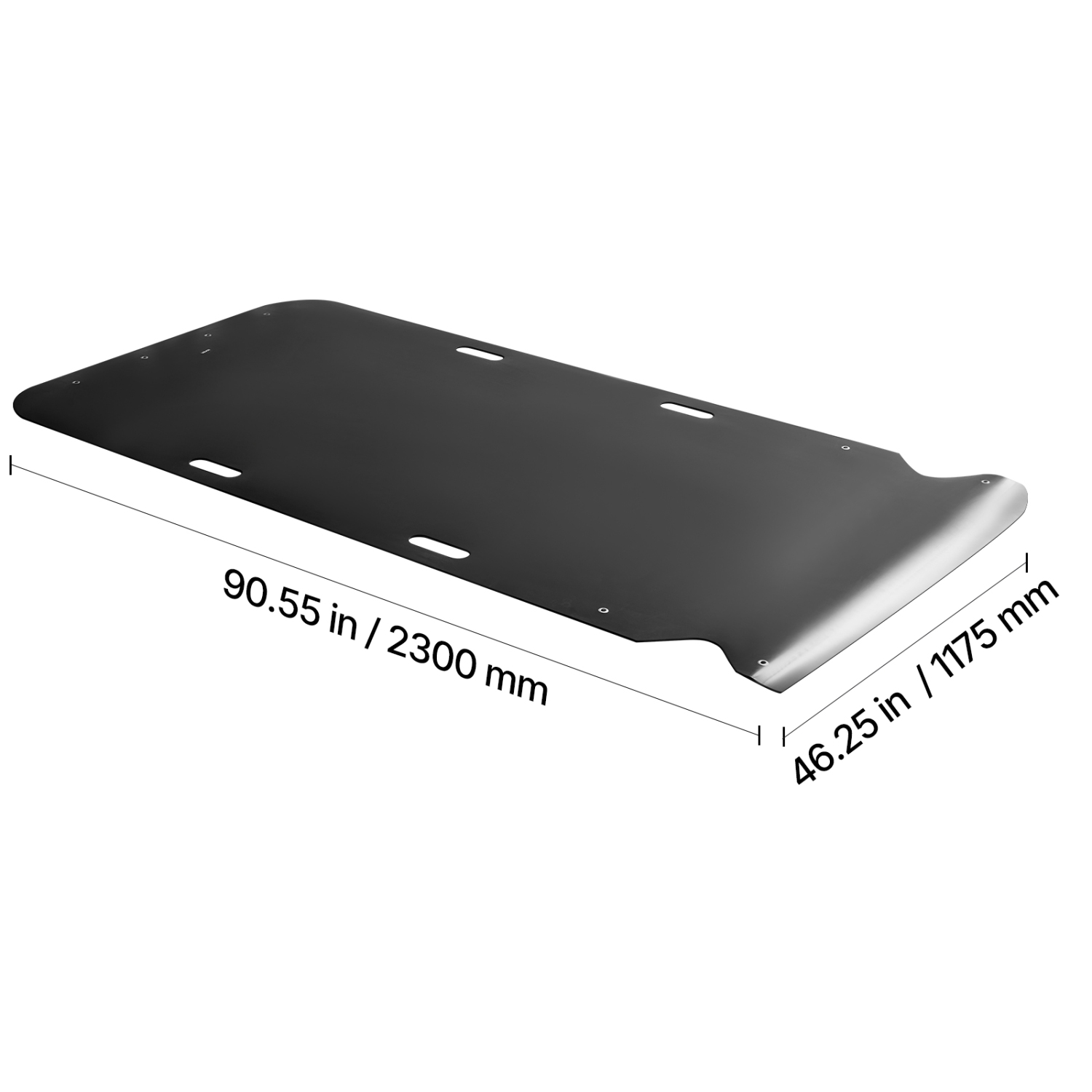 Traîneau de 90 x 46&nbsp;po VEVOR, traîneau utilitaire robuste 1500&nbsp;lb, planeur en PEHD avec cordes et câbles de traction, transpalette de jeu à