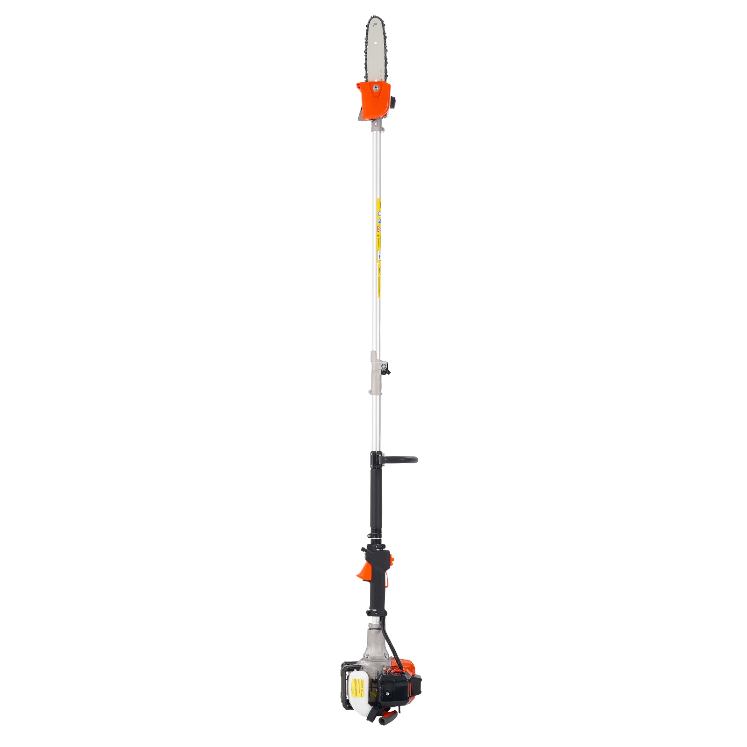 VEVOR 25CC 2 Stroke Gas Pole Saw, Gas Powered Pole Saws with 8 in Cutting Bar, Cordless Tree Trimmer with 23 fl.oz Fuel Tank, 6.5 to 9 ft Extendable,