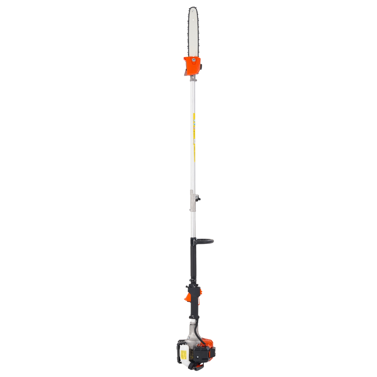 VEVOR 25CC 2 Stroke Gas Pole Saw, Gas Powered Pole Saws with 12 in Cutting Bar, Cordless Tree Trimmer with 23 fl.oz Fuel Tank, 7 to 12 ft Extendable,