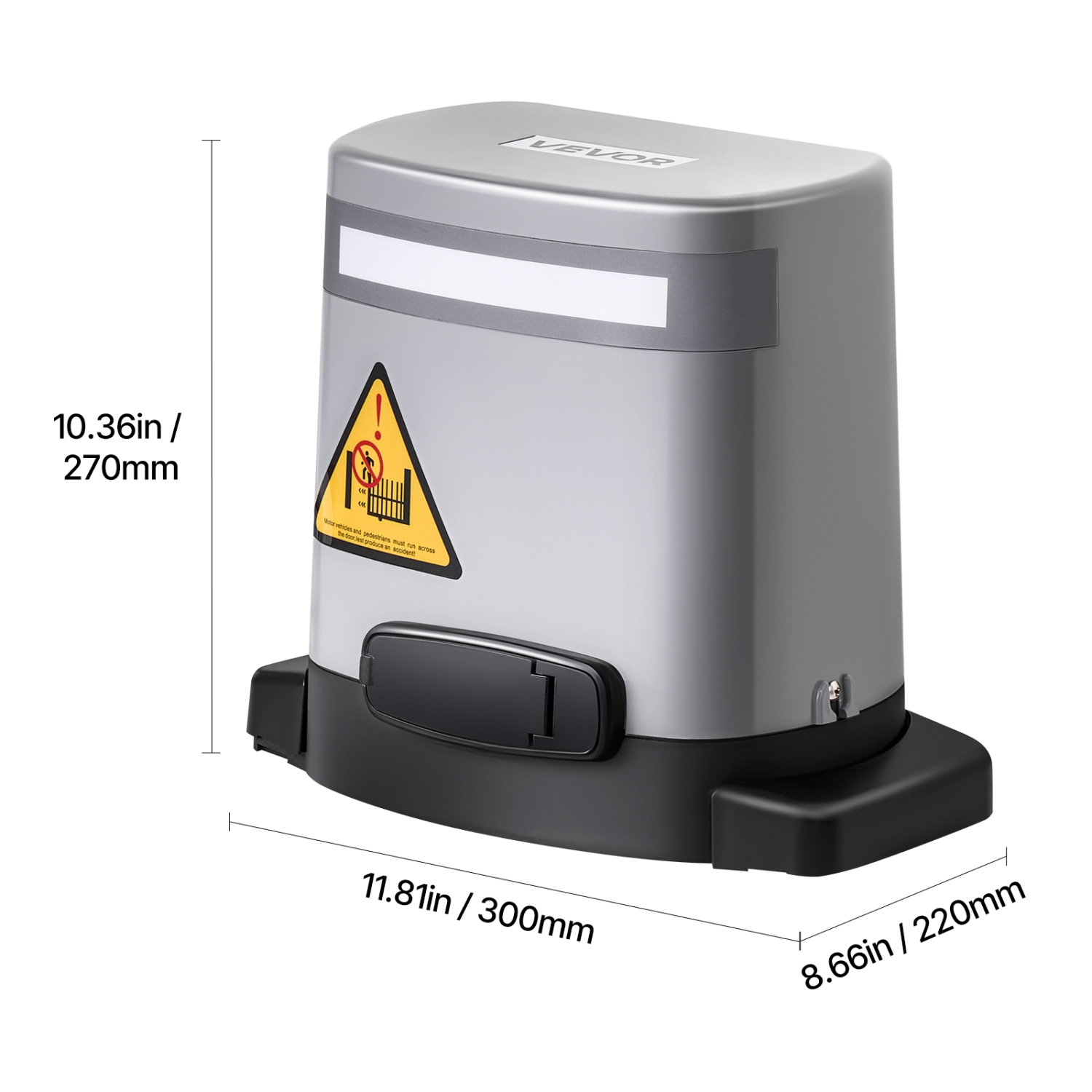 Ouvre-barrière solaire coulissant VEVOR 280&nbsp;W, ouvre-barrière électrique pour portes jusqu'à 65.6&nbsp;pi 1799&nbsp;lb, moteur de porte de