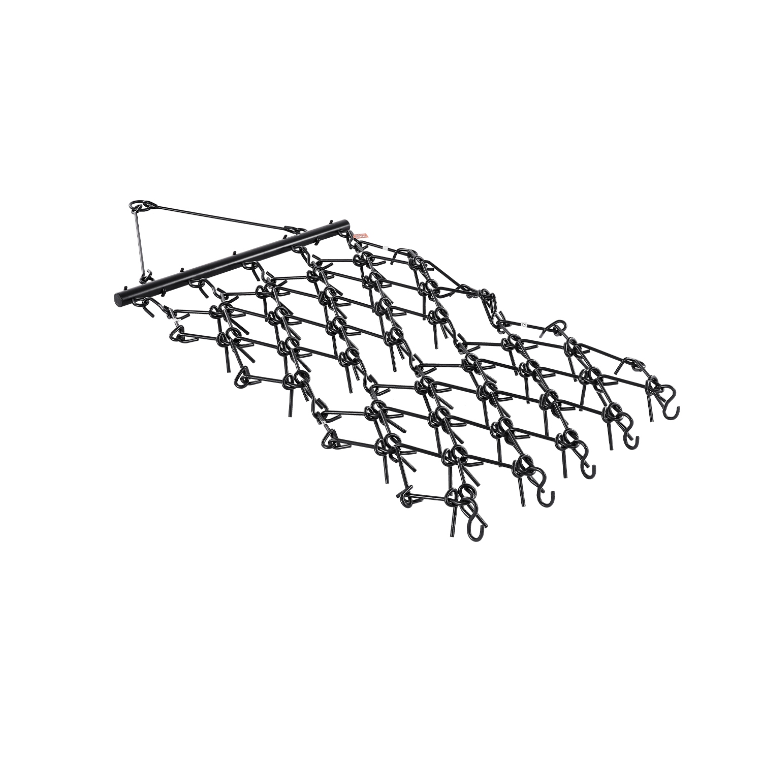 VEVOR 4 x 4 ft Drag Harrow, Durable Chain Harrow with 69 Sharp Teeth, Suitable for ATV UTV Tractor, Ideal for Soil Preparation, Seeding, and Yard
