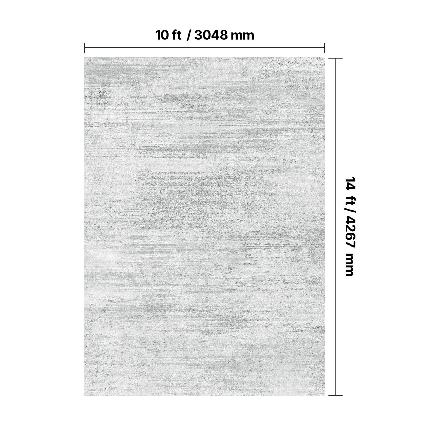 VEVOR 10 x 14 ft Area Rug, Large Washable Rug, Non-Slip and Tear-Resistant Soft Carpet, Pet & Child Friendly Modern Area Rugs, Indoor Mat for