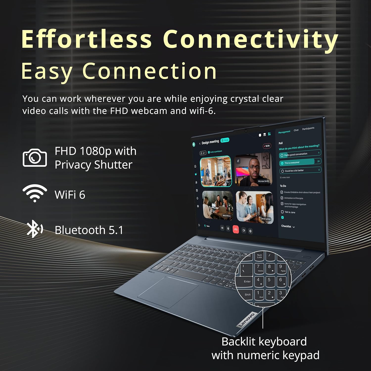 Lenovo IdeaPad 5 15.6 FHD Laptop, AMD Ryzen 7 5825U, 2TB Storage(1TB SSD + 1TB Docking Station Set),8GB DDR4 RAM, AMD Radeon Graphics, Backlit