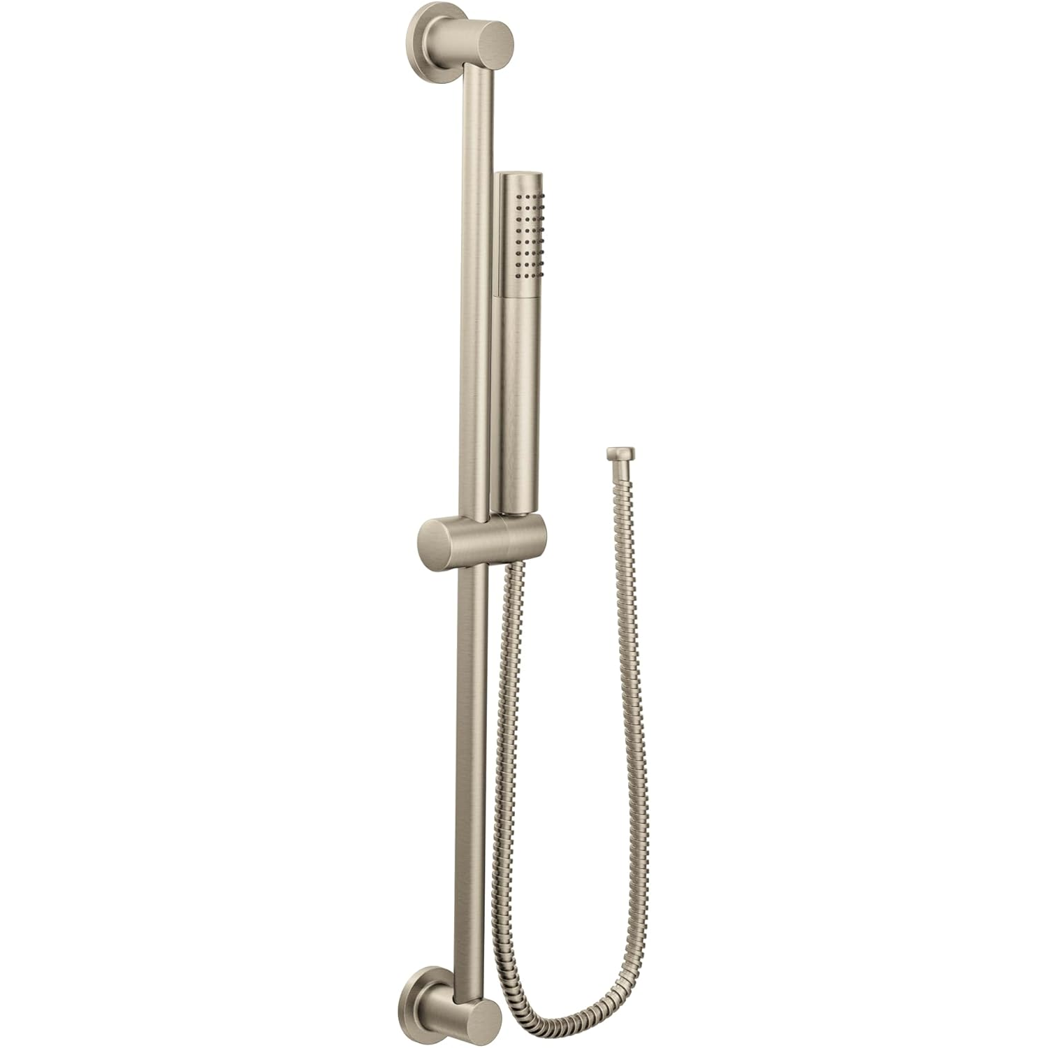 Moen 3887EPBN Modern Eco-Performance Handshower Handheld Shower with 30-Inch Slide Bar and 69-Inch Metal Hose, Brushed Nickel