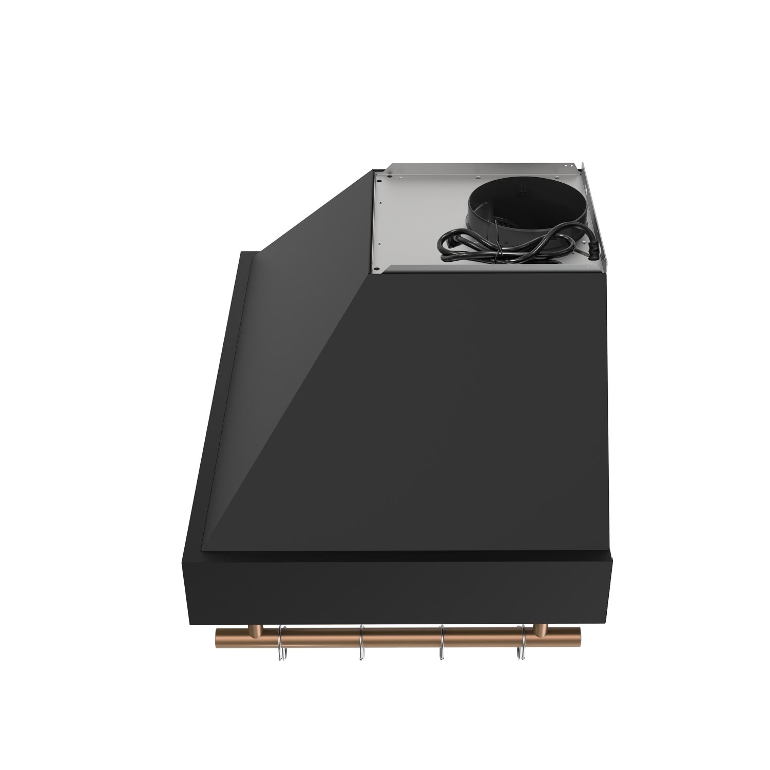 Hotte murale de 30&nbsp;po Venezia de Forno, noir, avec commandes tactiles et filtres déflecteurs