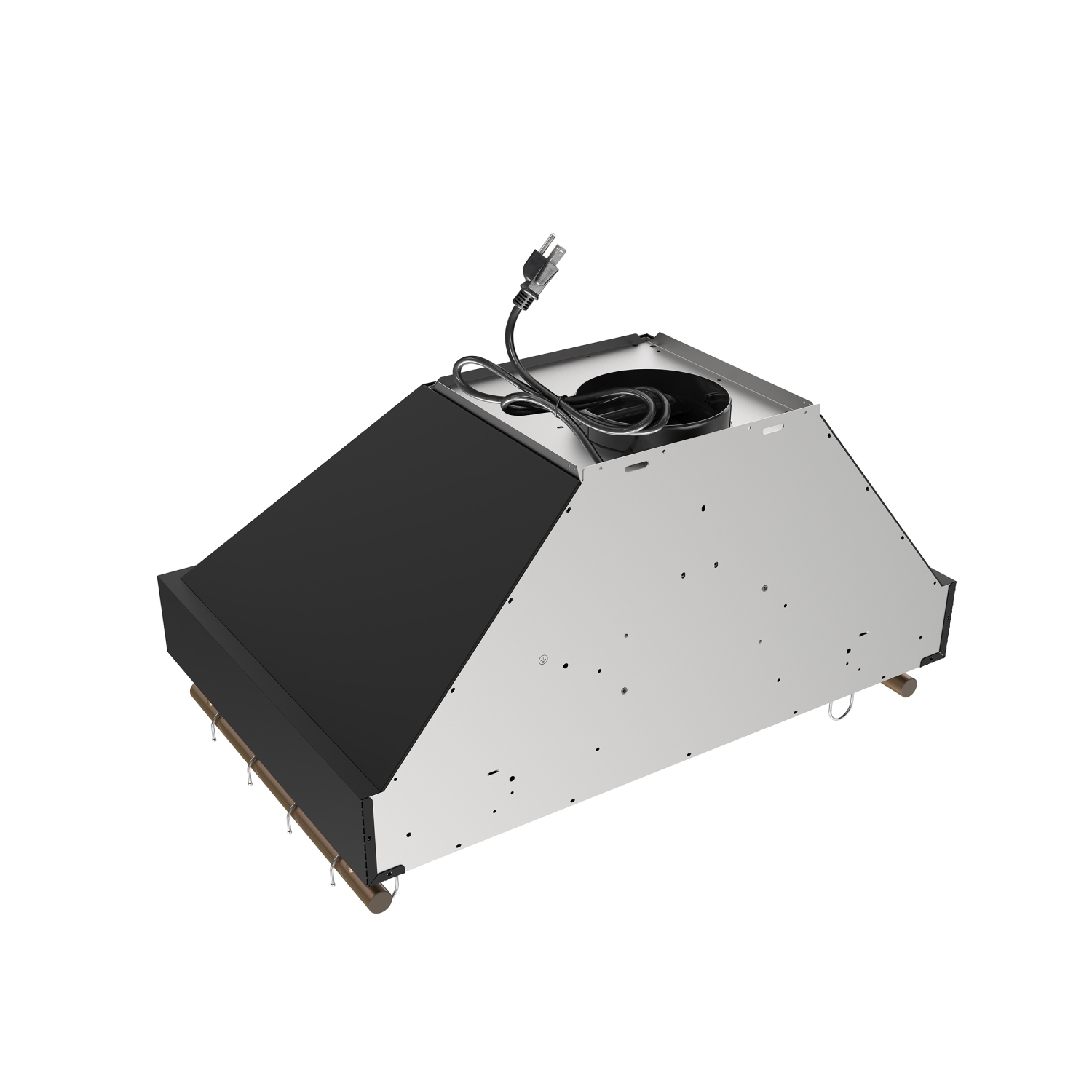 Hotte murale de 30&nbsp;po Venezia de Forno, noir, avec commandes tactiles et filtres déflecteurs