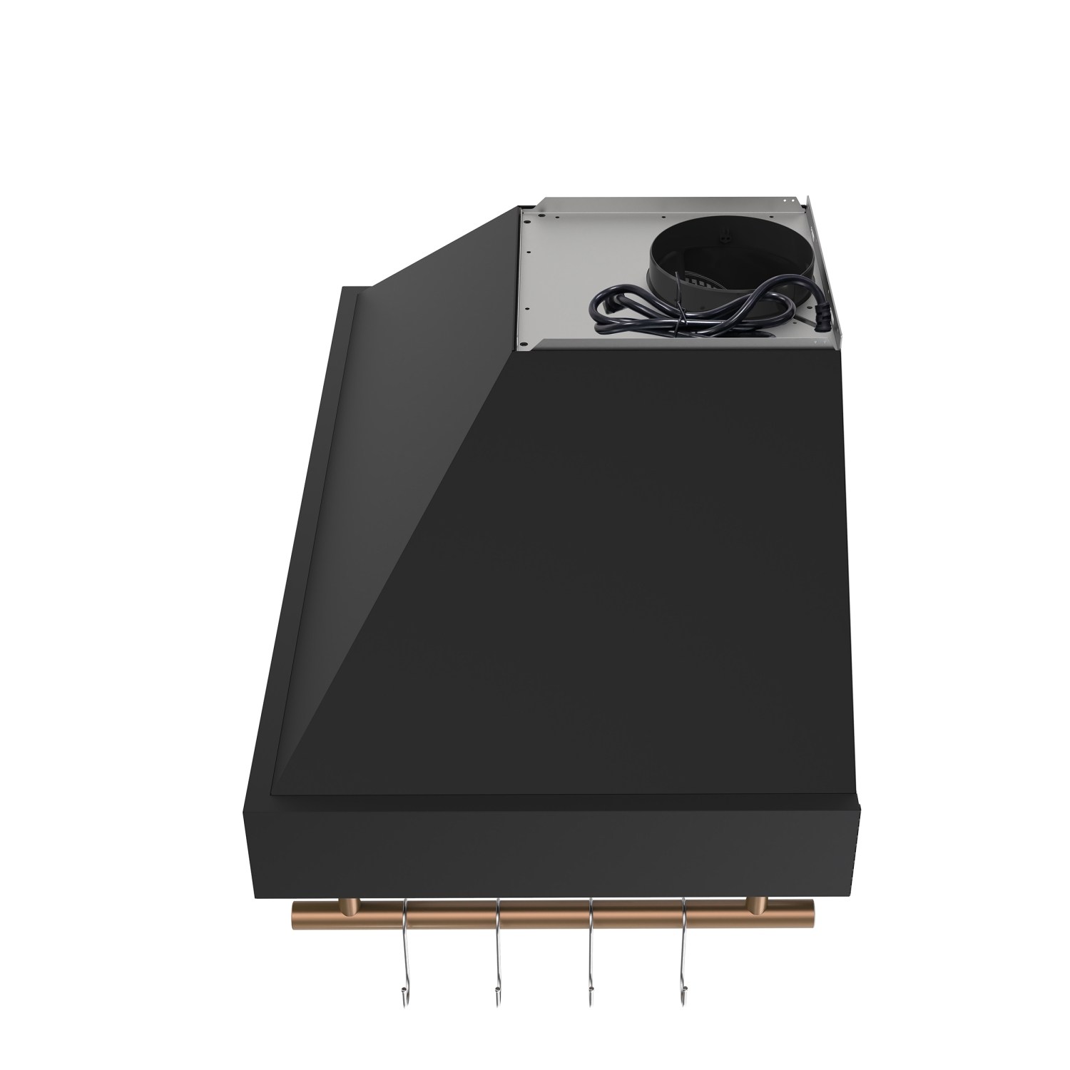 Hotte murale de 36&nbsp;po Venezia de Forno, noir, avec commandes tactiles et filtres déflecteurs