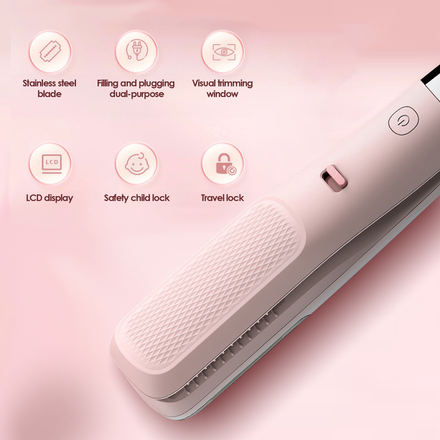 2 IN 1 Fully Automatic Hair, Electric Haircutter Brush, Portable Split Trimmer For Women, Hair Trimmer For the Care and Removal of Split