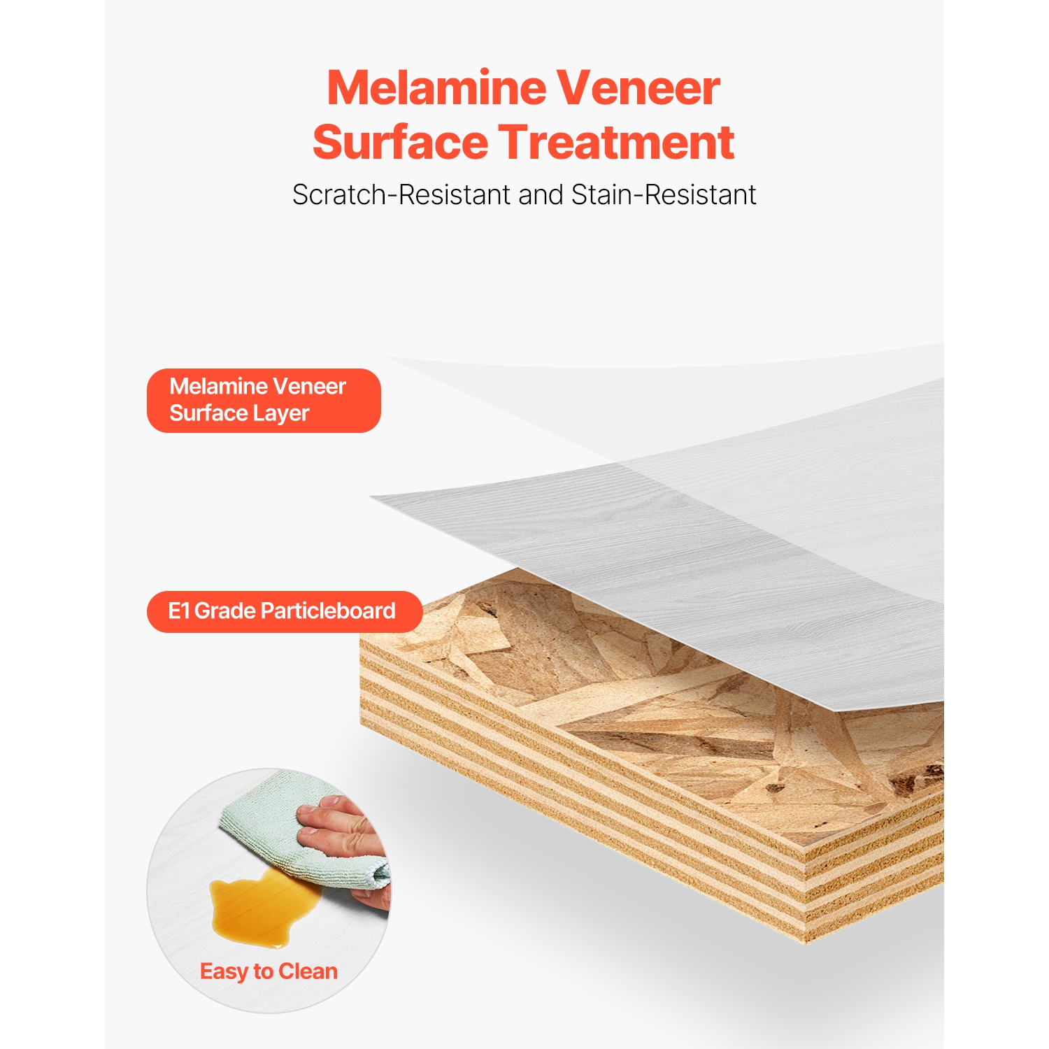 VEVOR 55 in Floating TV Stand, Wall Mount Entertainment Center with Cable Hole, Modern Floating TV Shelf with Storage Cabinet, Particle Board Console