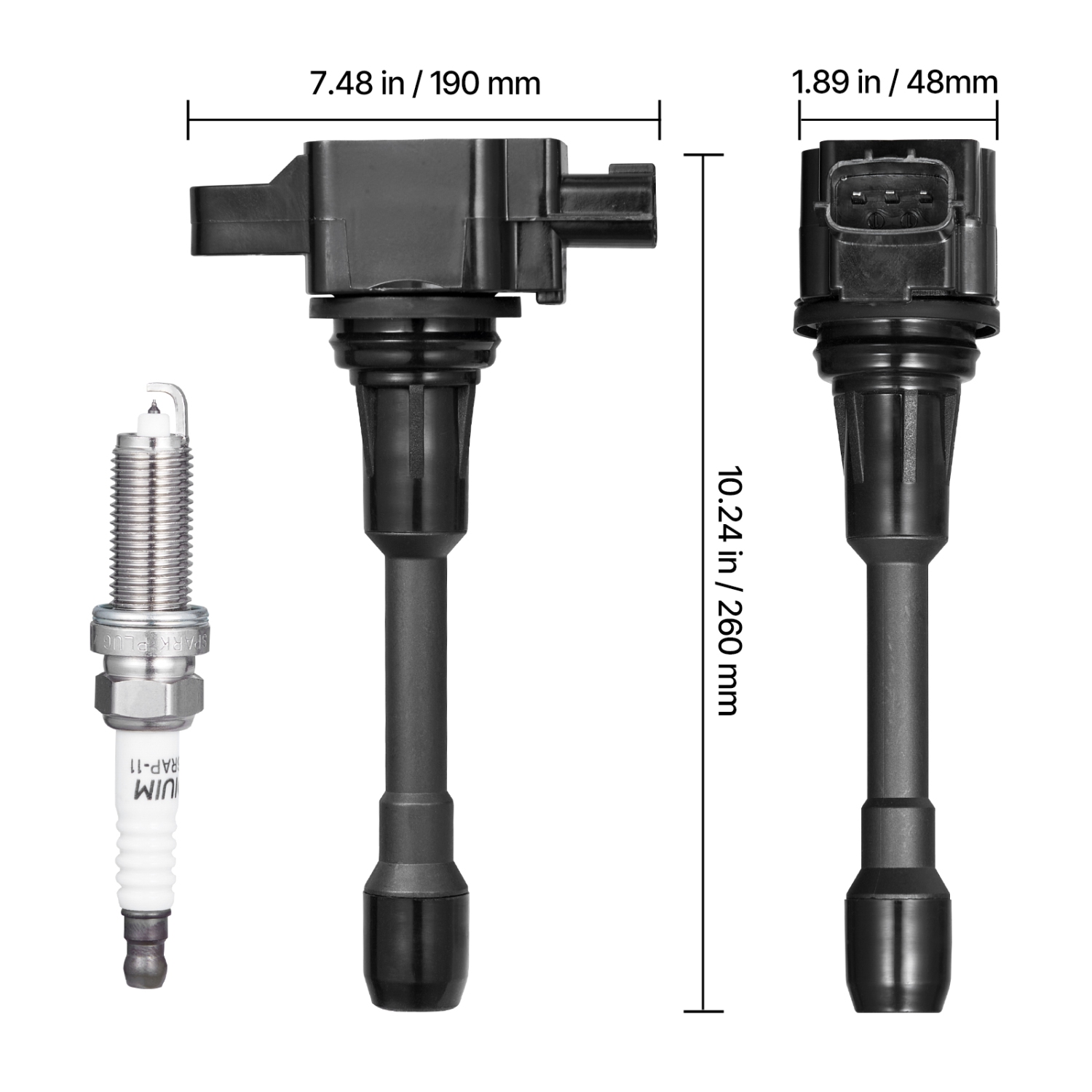 Ensemble de bobines d'allumage et bougies VEVOR 4 Set, compatible avec Nissan Altima Versa Sentra Cube Rogue NV200 2,5&nbsp;L 1,6&nbsp;L 2,0&nbsp;L