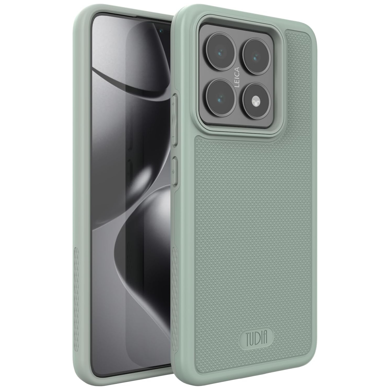 TUDIA MergeGrip for Xiaomi 14T 5G Case 2024 Military Grade Cover - Green Lily