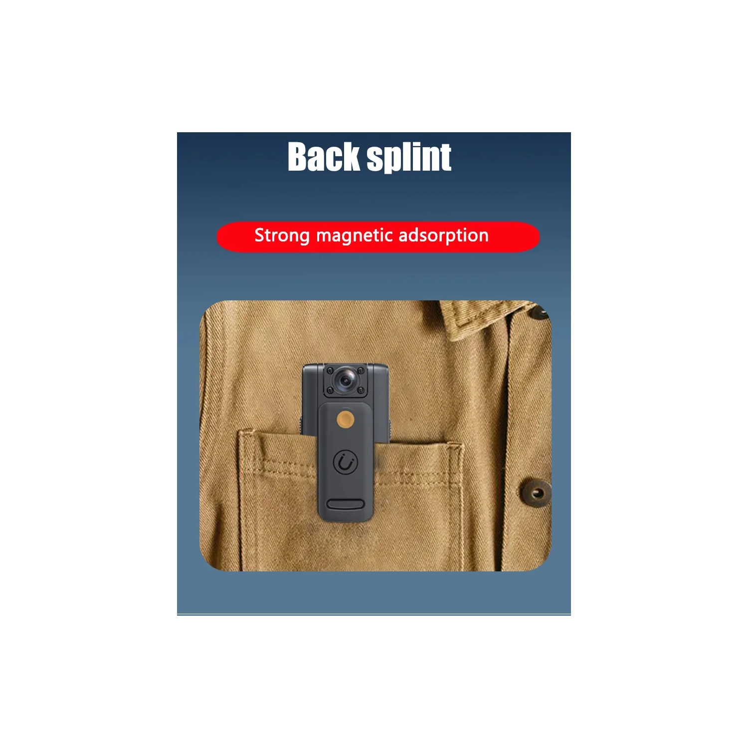 Caméra de corps HD 1080p Enregistreur vidéo numérique portatif BodyCam Caméra de police infrarouge Caméra de police Petit vélo