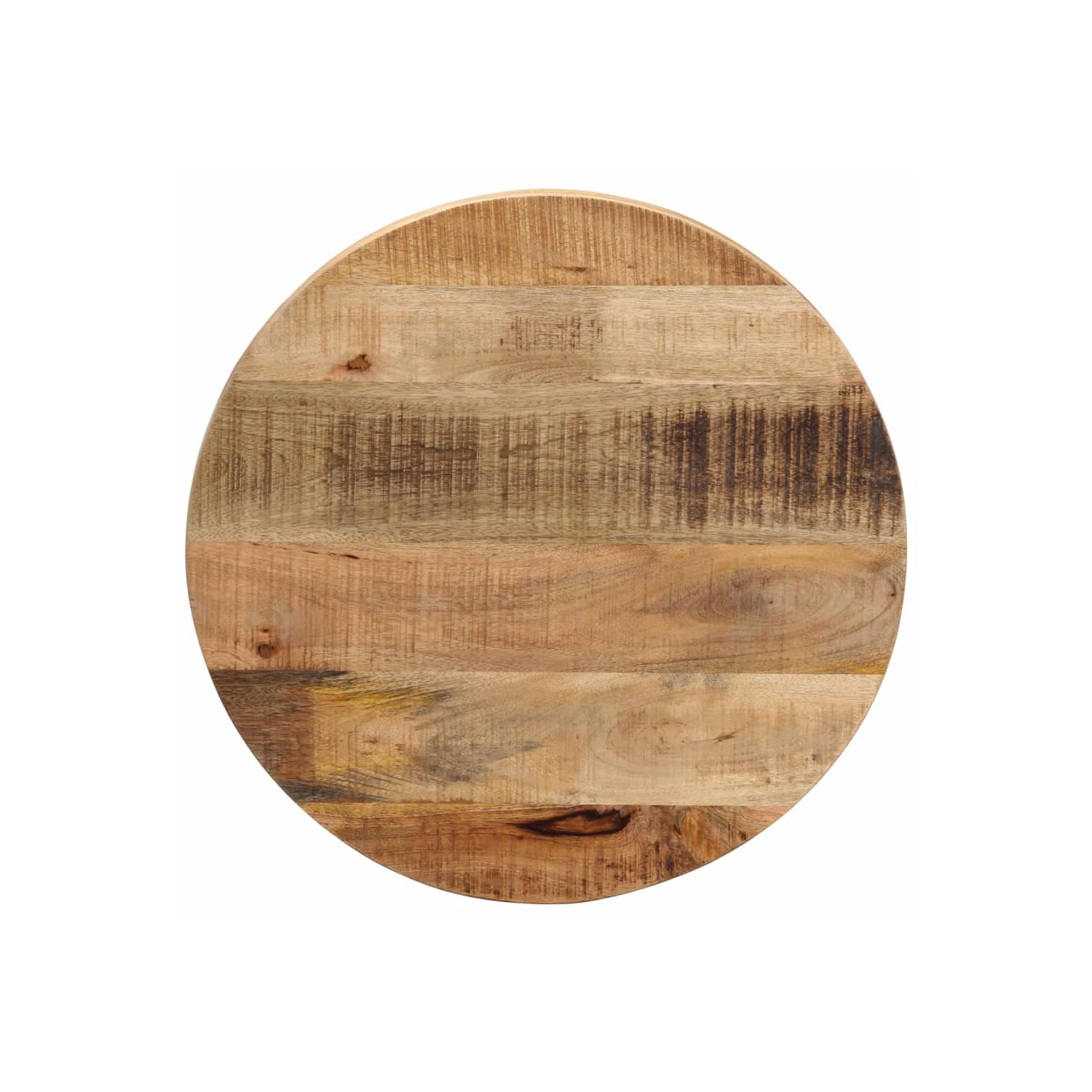 vidaXL Table Top Ø 60x2.5 cm Round Solid Wood Rough Mango