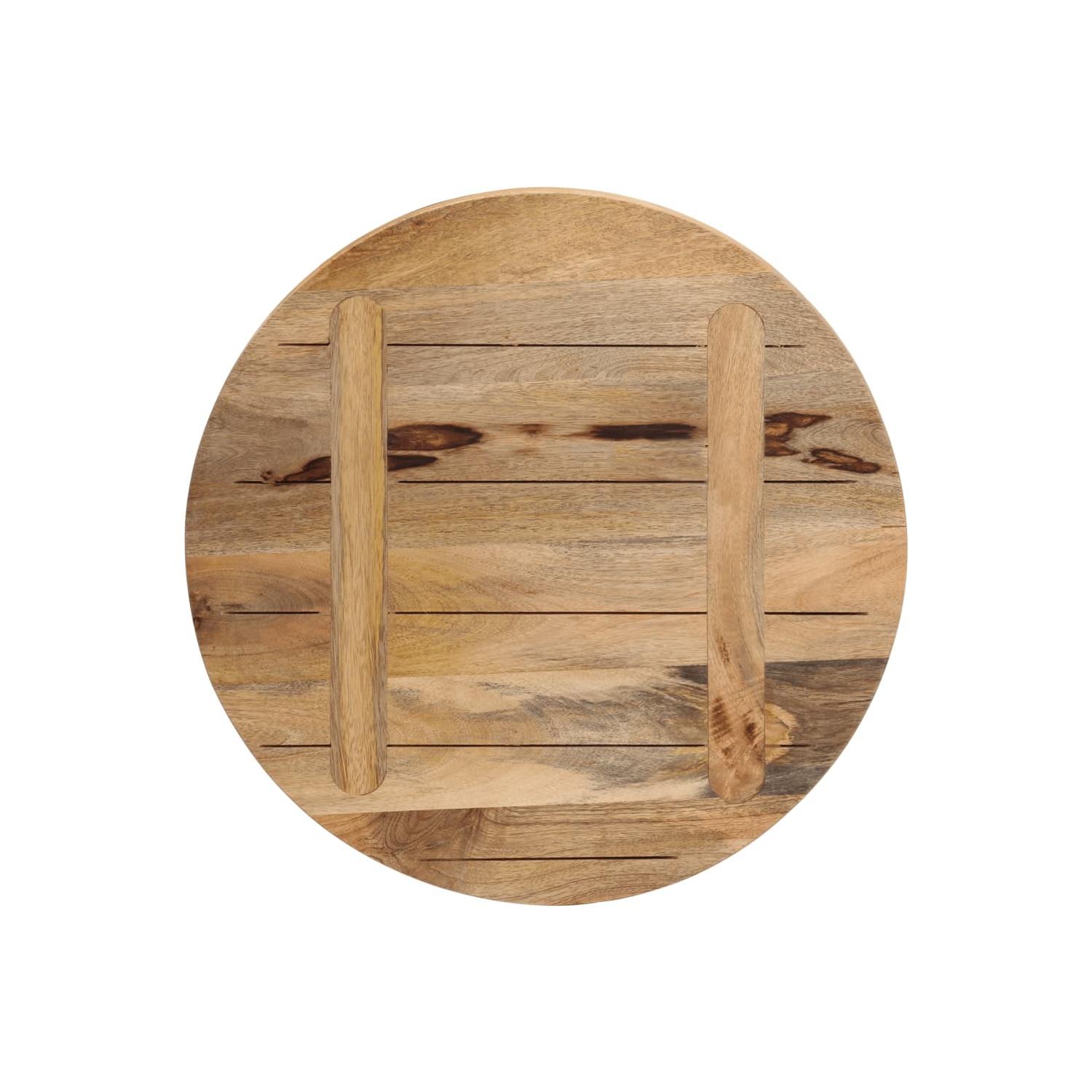 vidaXL Table Top Ø 60x2.5 cm Round Solid Wood Rough Mango