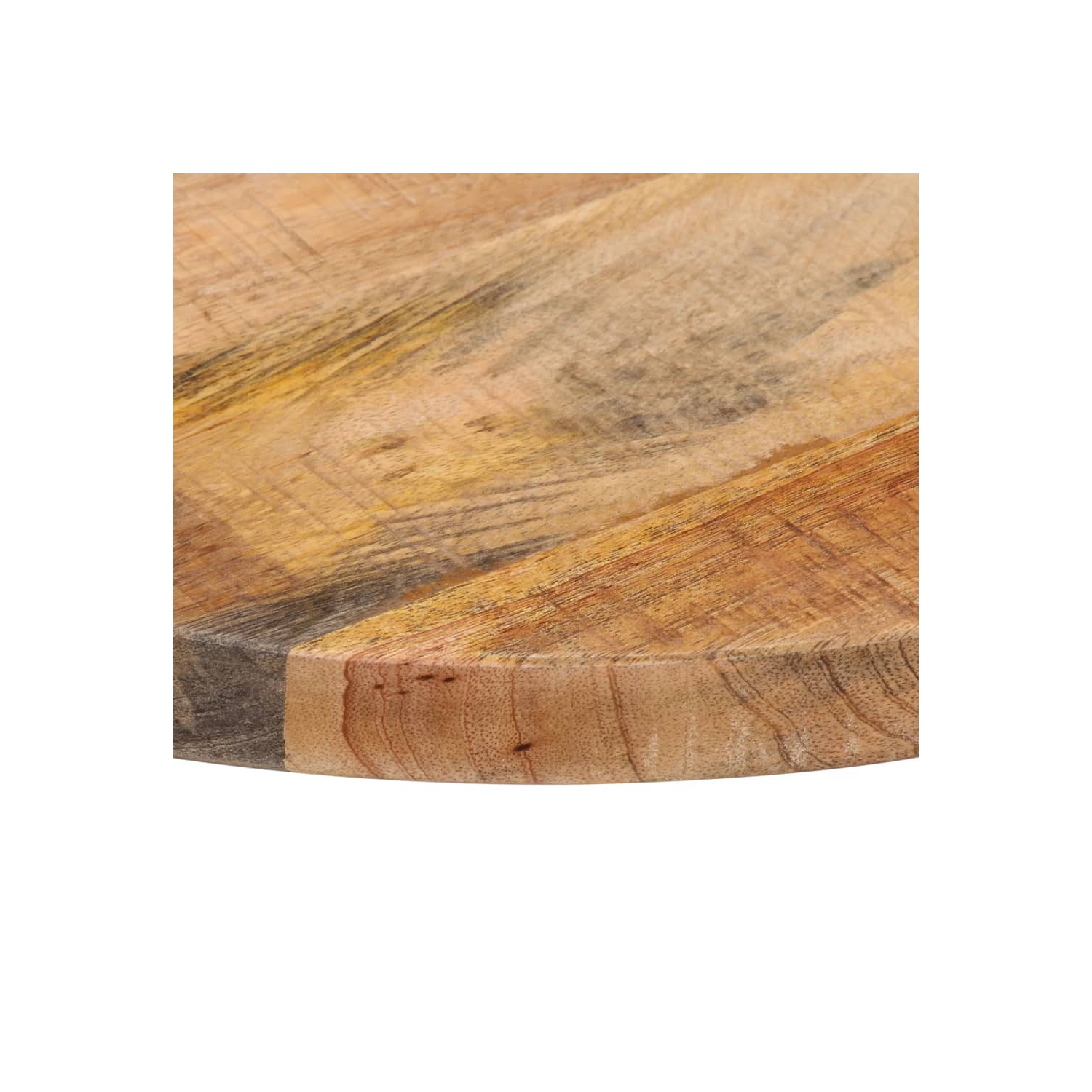 vidaXL Table Top Ø 60x2.5 cm Round Solid Wood Rough Mango
