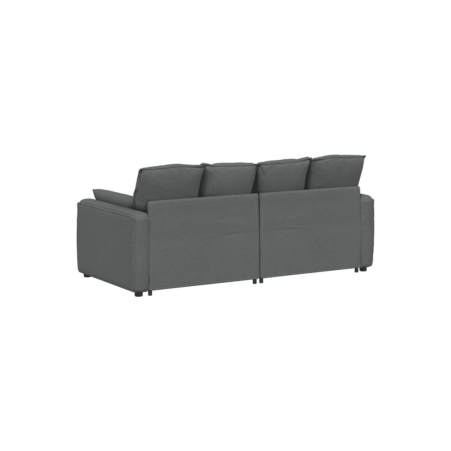 Canapé modulaire vidaXL avec coussins gris foncé