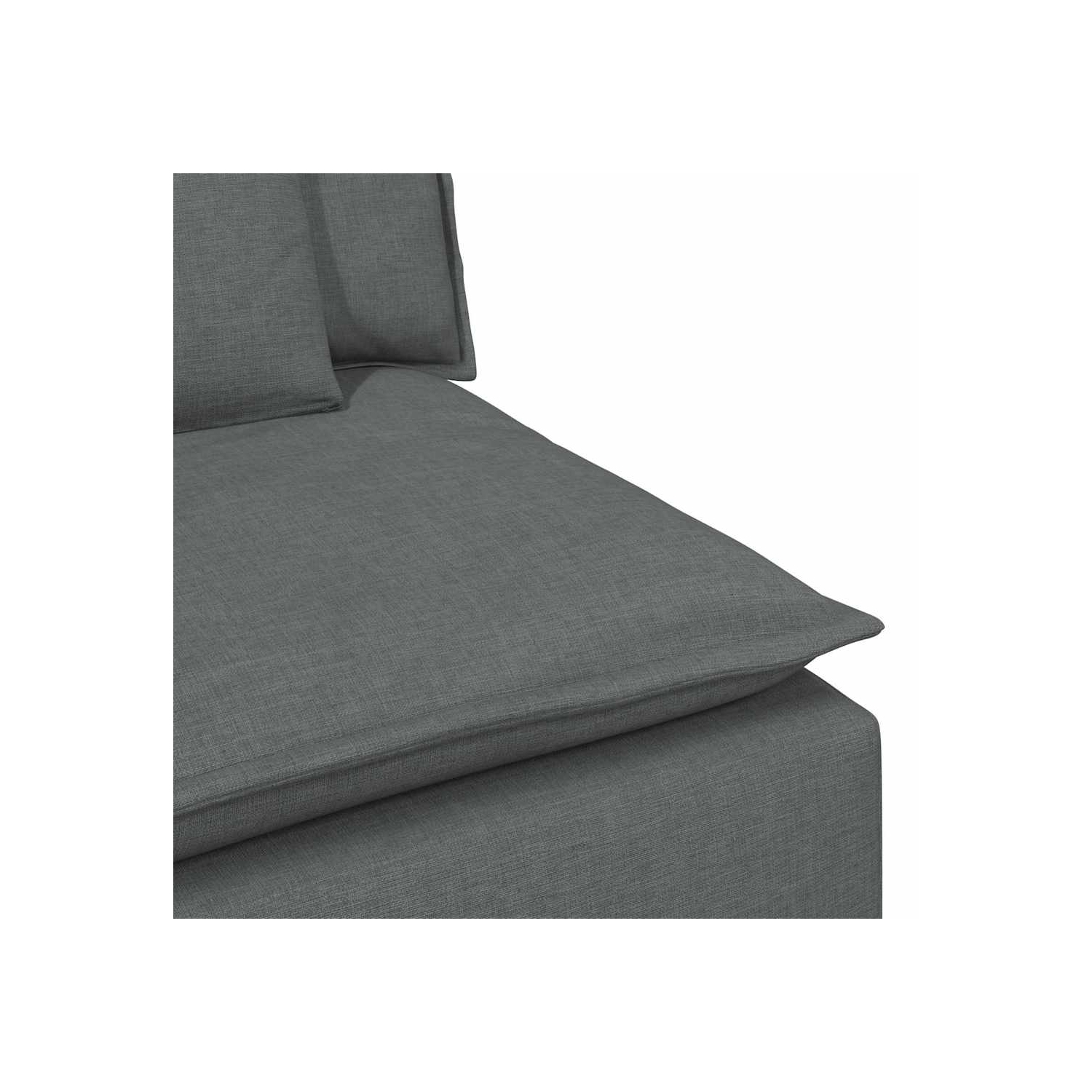 Canapé modulaire vidaXL avec coussins gris foncé
