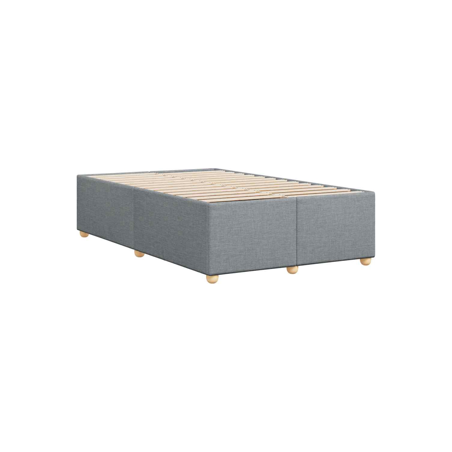vidaXL Bed Frame without Mattress Light Grey&nbsp;Full Fabric