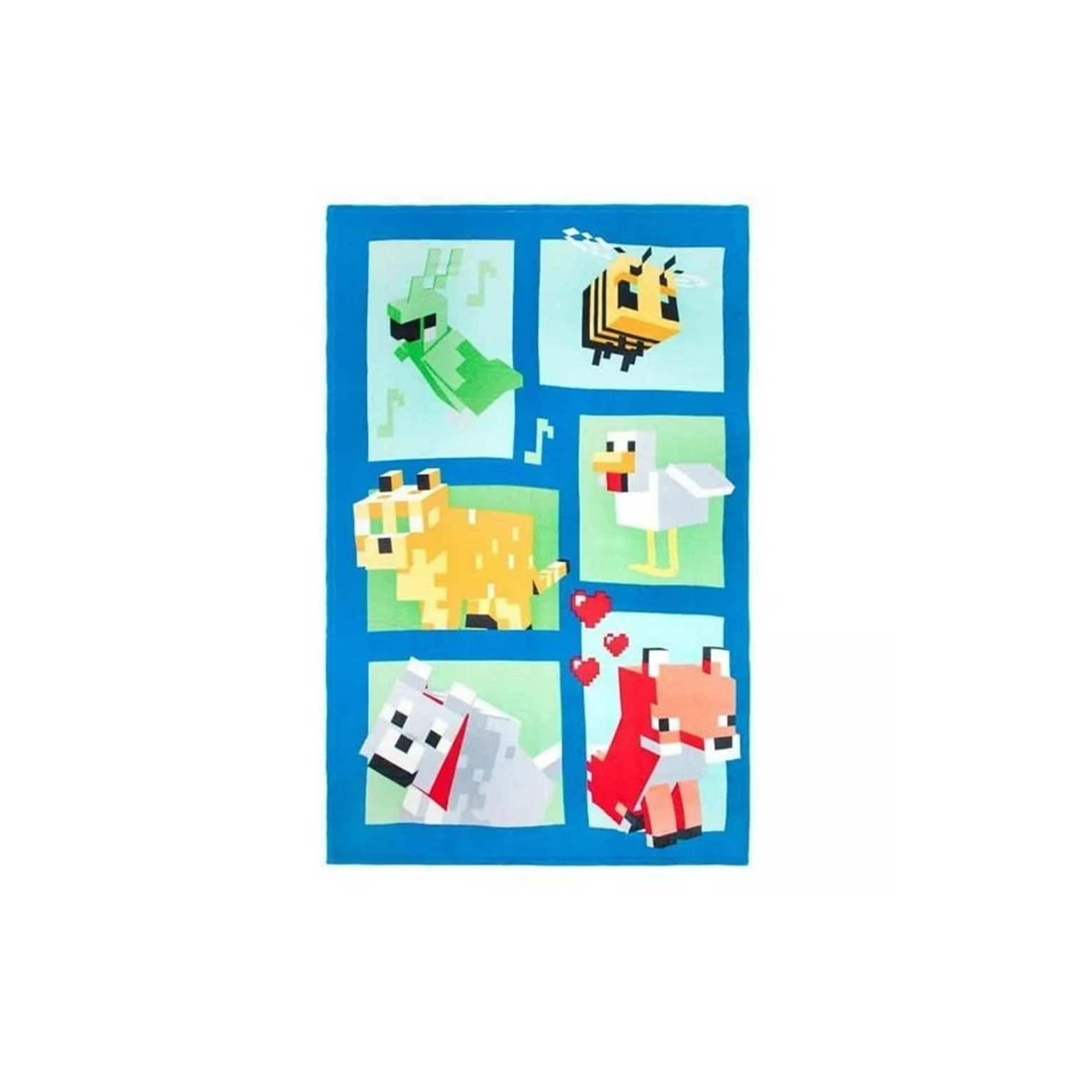 Minecraft Beautiful Day Fleece Super Soft Blanket(62" x 90") for kids