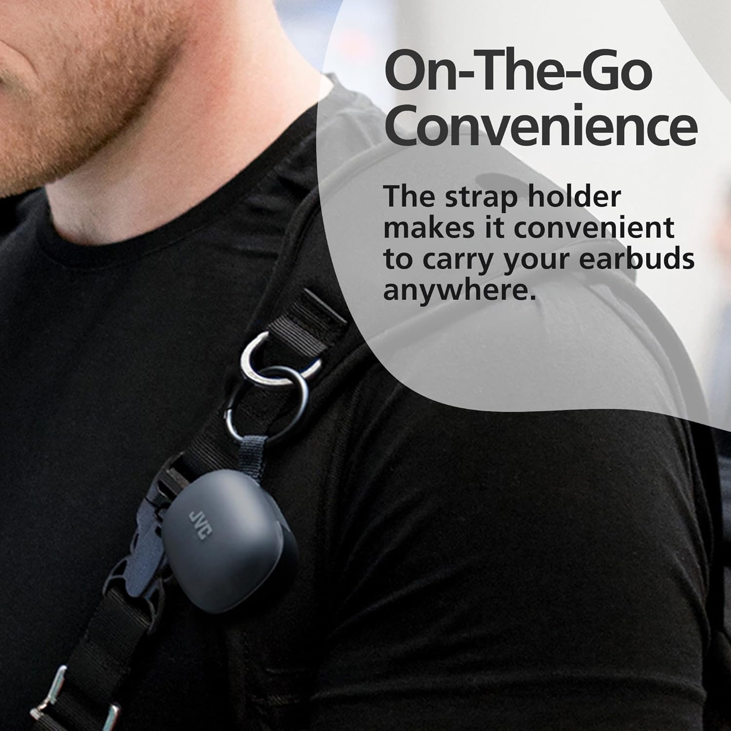 JVC - Gumy Premium True Wireless Earbuds Bluetooth ANC, 26H Battery, Olive Black - HA-A23T-B