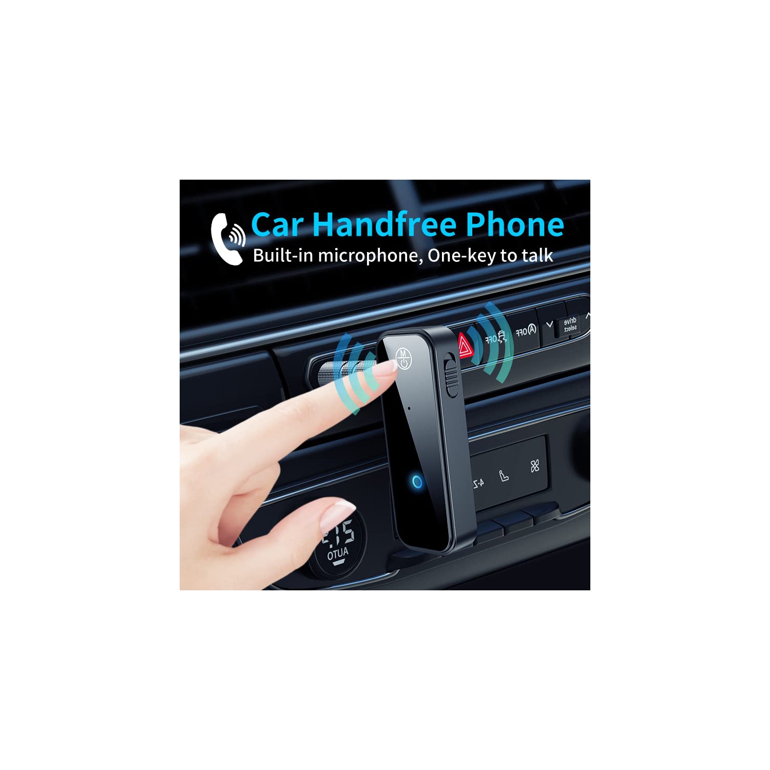 Récepteur et émetteur Bluetooth pour l'auto, récepteur audio Bluetooth portatif avec prise 3,5&nbsp;mm pour téléviseur et haut-parleurs