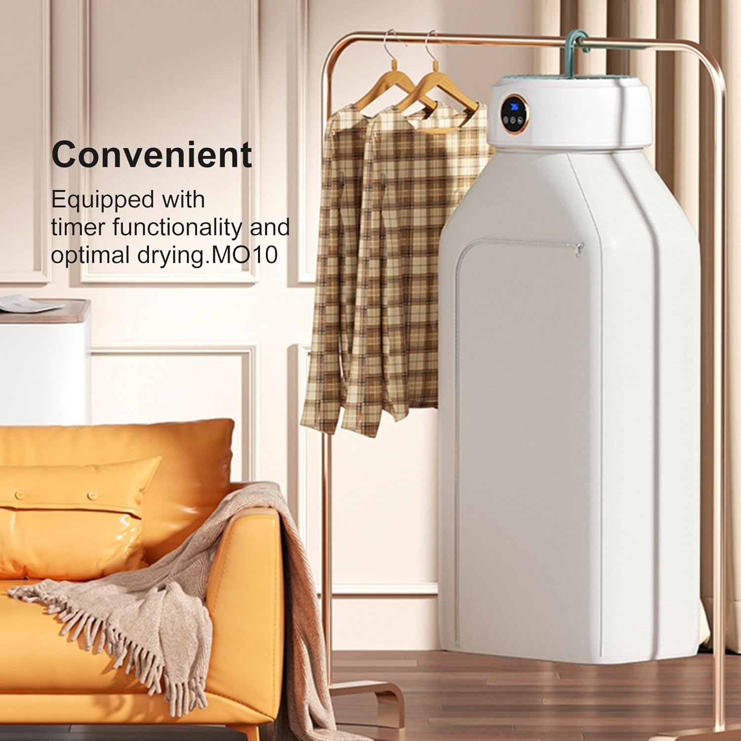 Séchoir portatif,Petit séchoir électrique pliable compact avec sac sec,Sécheuse portative rapide pour appartement d'hôtel de VR de voyage