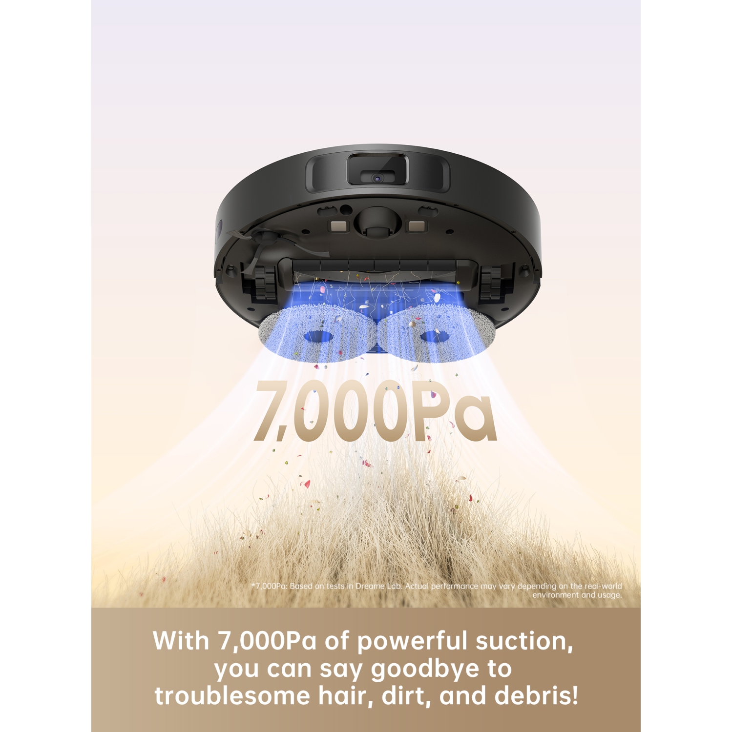 Dreame L10s Pro Gen2 Robot Vacuum and Mop Combo, 7KPa Suction, DuoScrub Mopping,7mm Auto Lifting Mop, Ultrasonic Carpet Detection, All-Rubber Roller