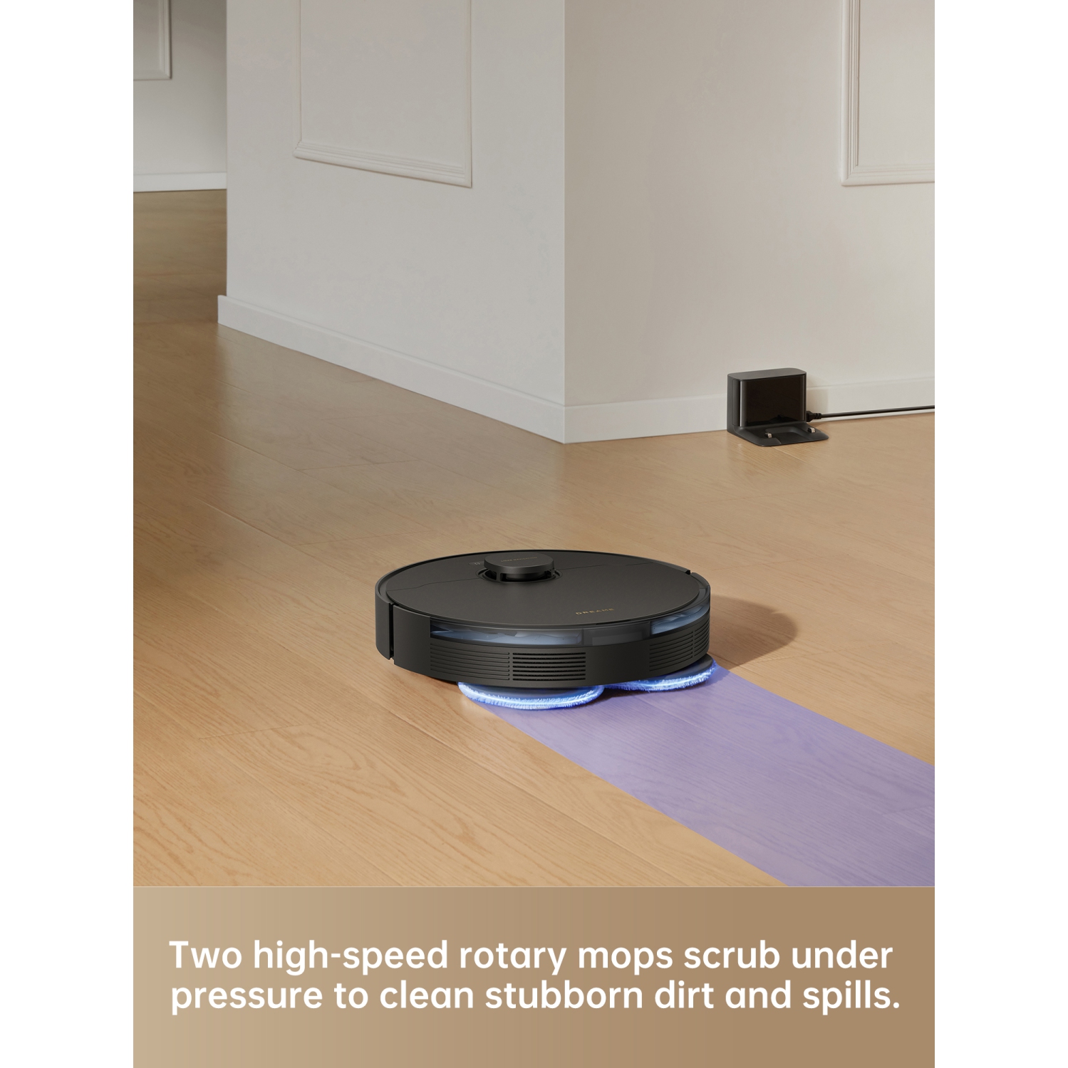 Dreame L10s Pro Gen2 Robot Vacuum and Mop Combo, 7KPa Suction, DuoScrub Mopping,7mm Auto Lifting Mop, Ultrasonic Carpet Detection, All-Rubber Roller