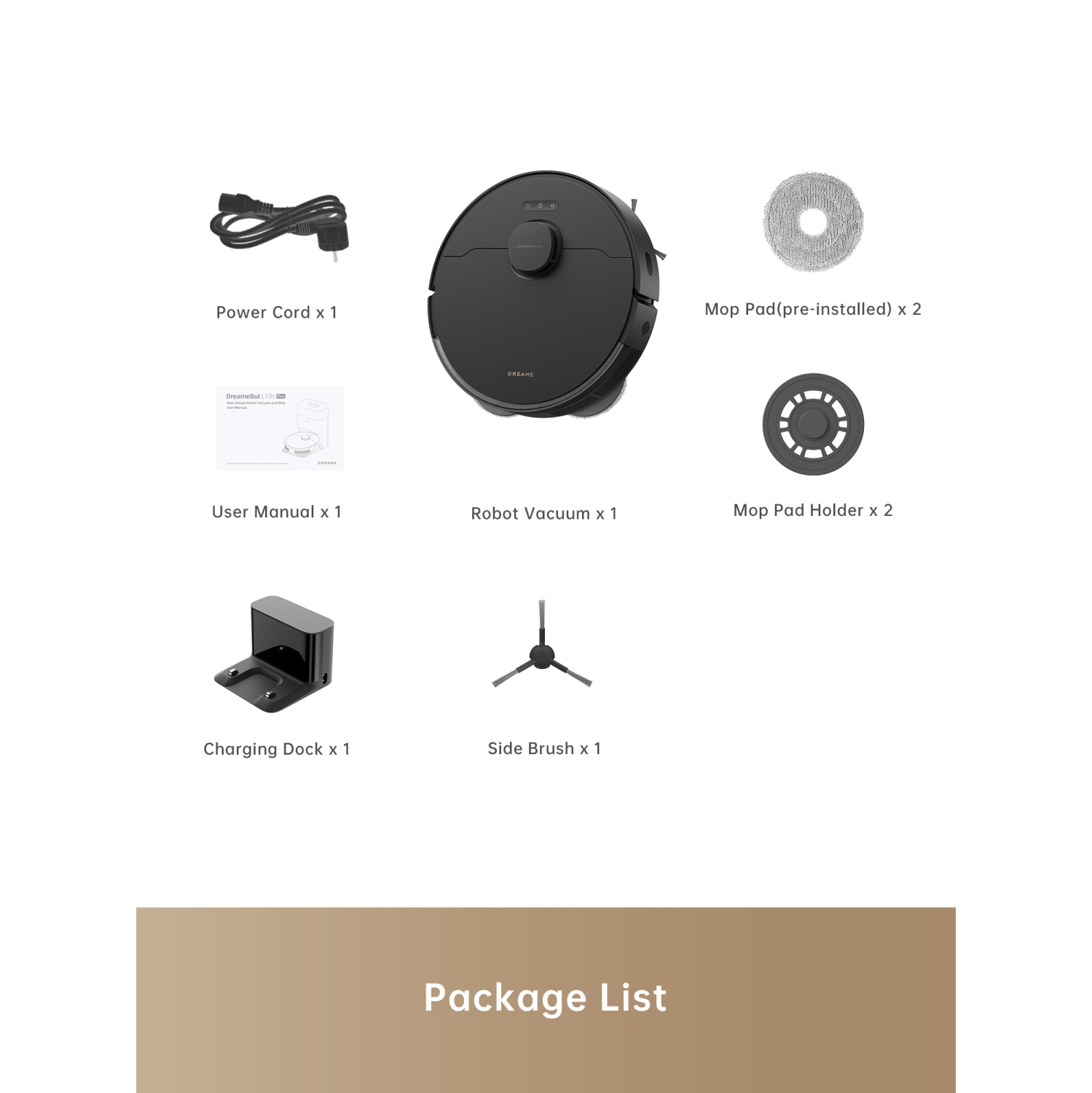 Dreame L10s Pro Gen2 Robot Vacuum and Mop Combo, 7KPa Suction, DuoScrub Mopping,7mm Auto Lifting Mop, Ultrasonic Carpet Detection, All-Rubber Roller