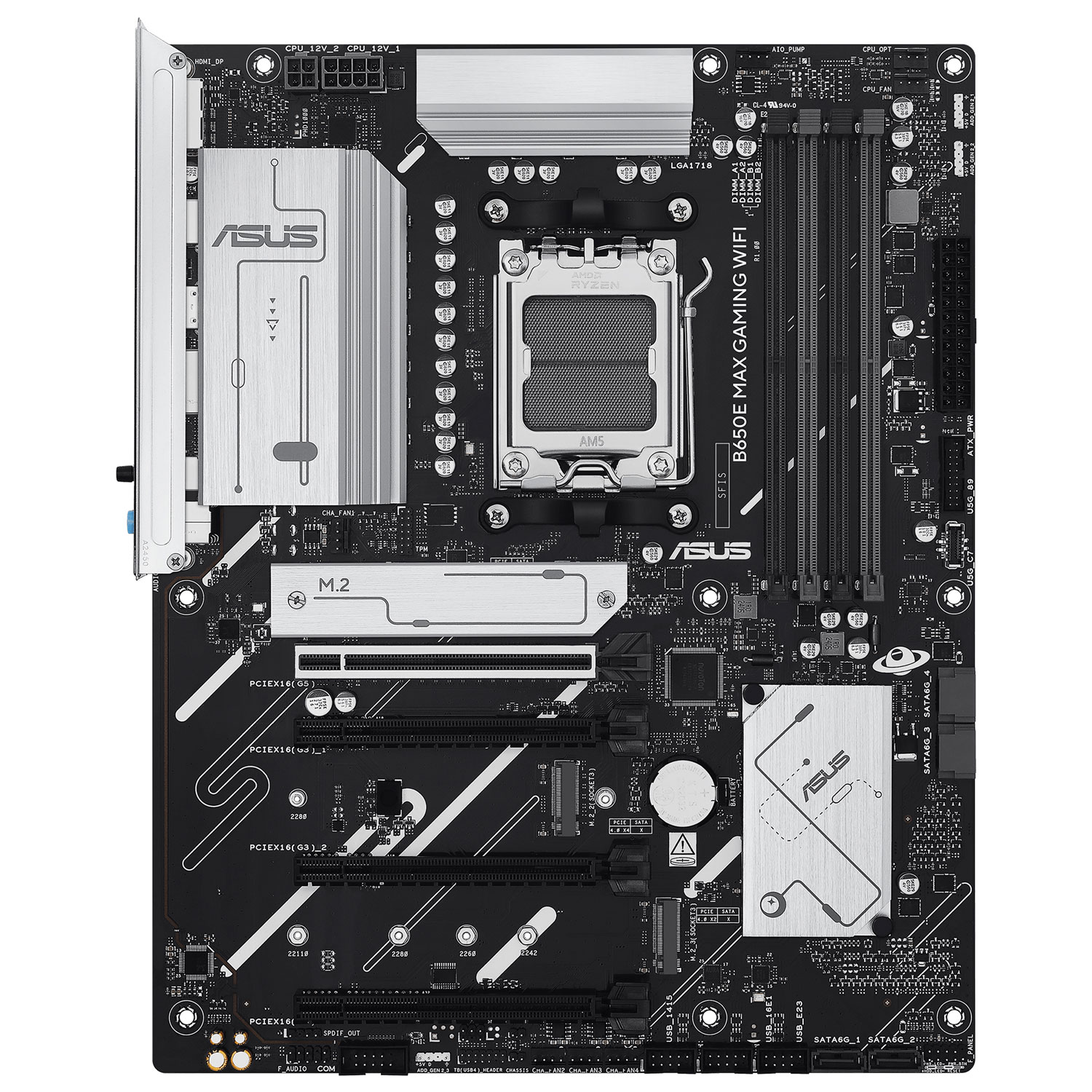 ASUS B650E MAX Gaming Wi-Fi AMD AM5 DDR5 Motherboard for AMD Ryzen 9000/8000/7000 Series CPUs