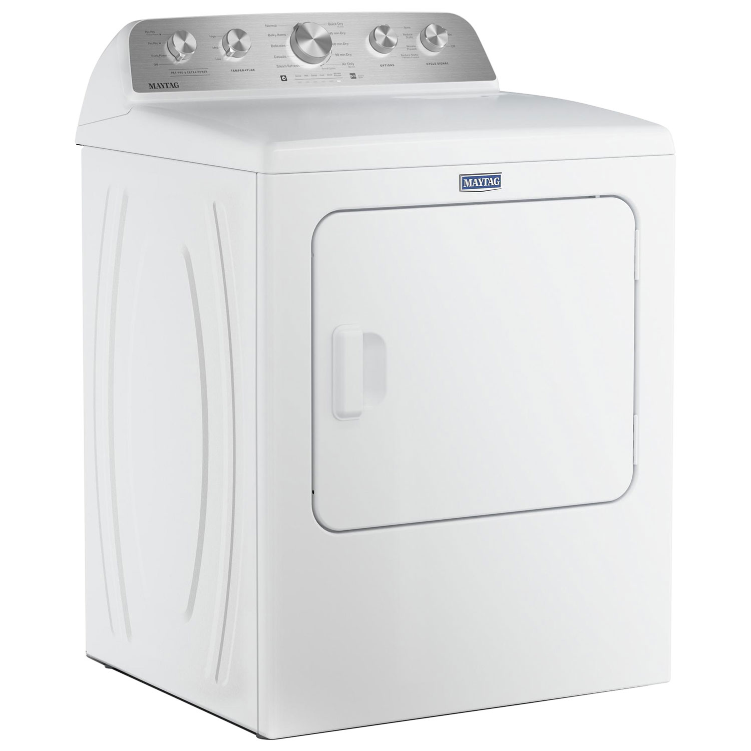 Sécheuse électrique à vapeur de 7,0 pi³ Pet Pro de Maytag - Blanc