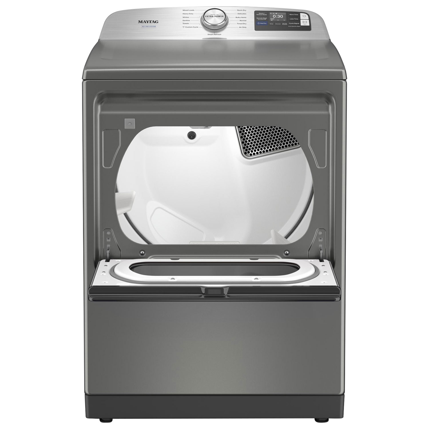Maytag Pet Pro 7.4 Cu. Ft. Electric Steam Dryer - Radiant Silver